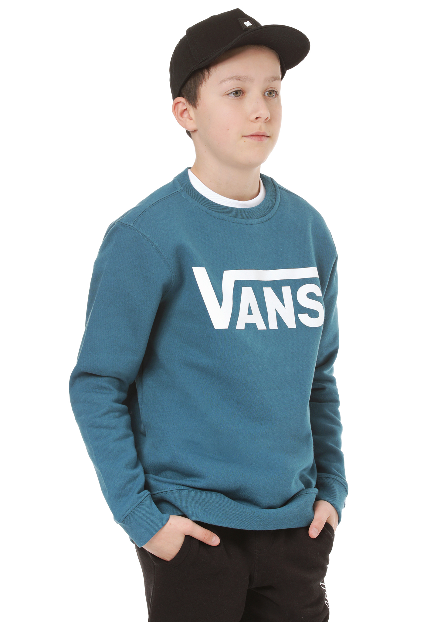 Vans Classic Sweatshirts marokkanisch blau/weiß 12