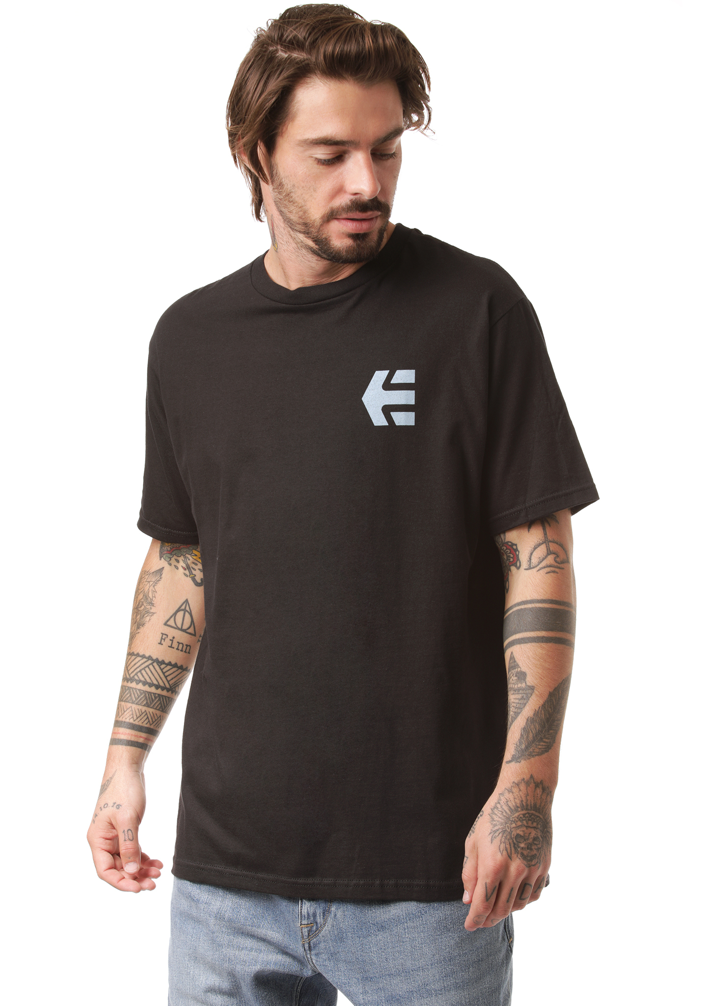 Etnies Mtn Label T-Shirt schwarz/blau L