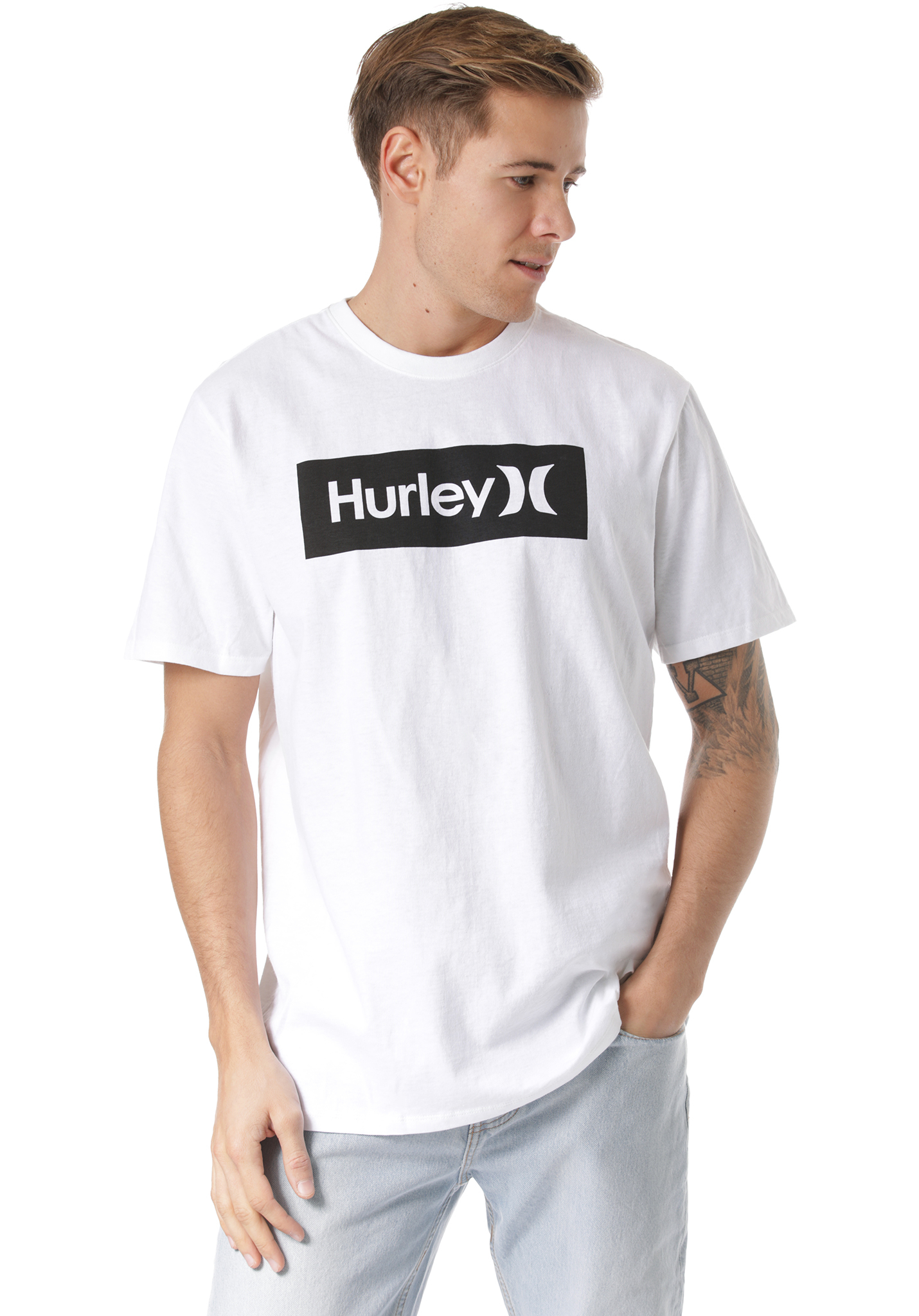 Hurley Core O&O Boxed T-Shirt white-black S
