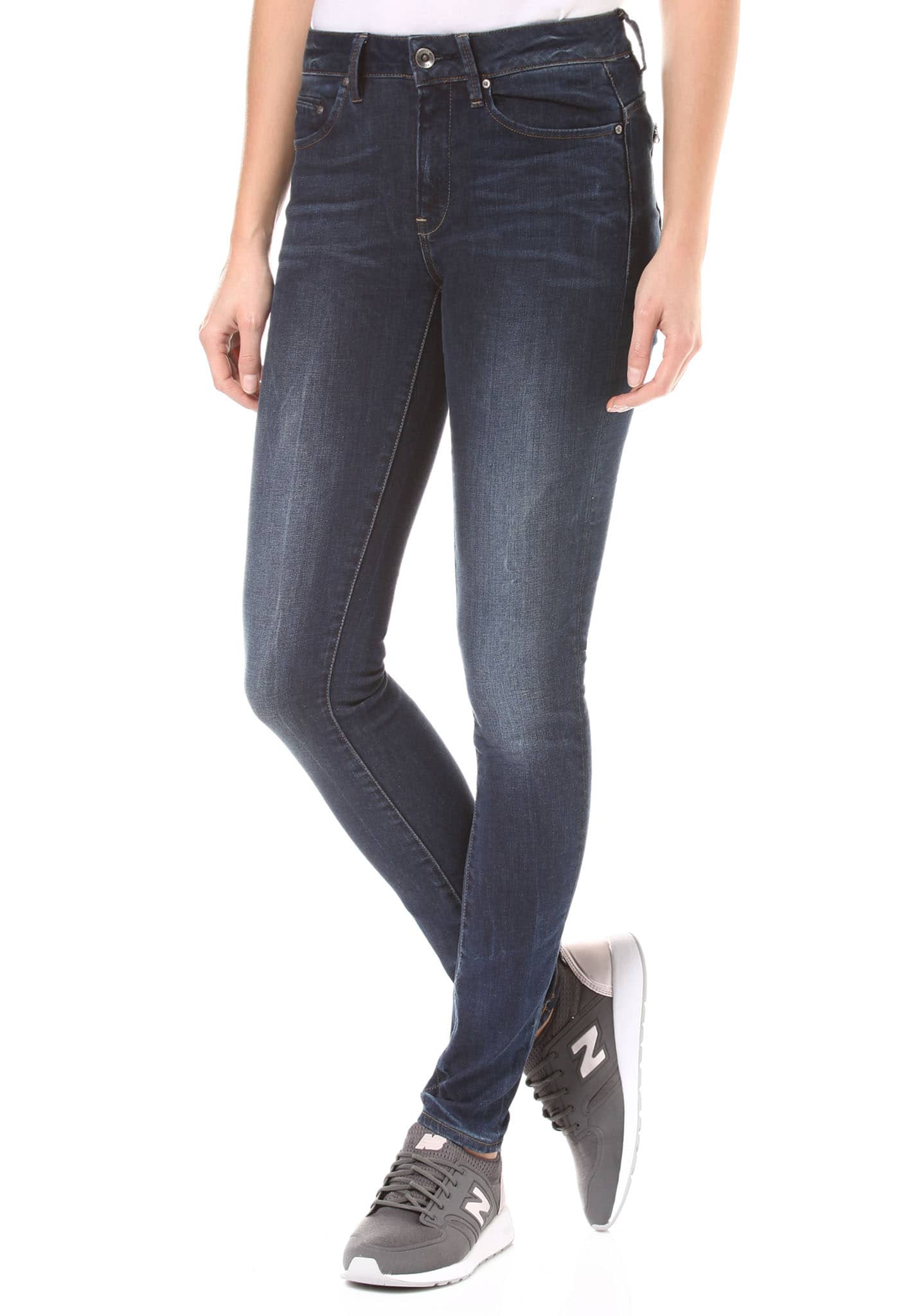 G-Star Midge Zip Mid Skinny Neutro Stretch Jeans gealtert 29/28