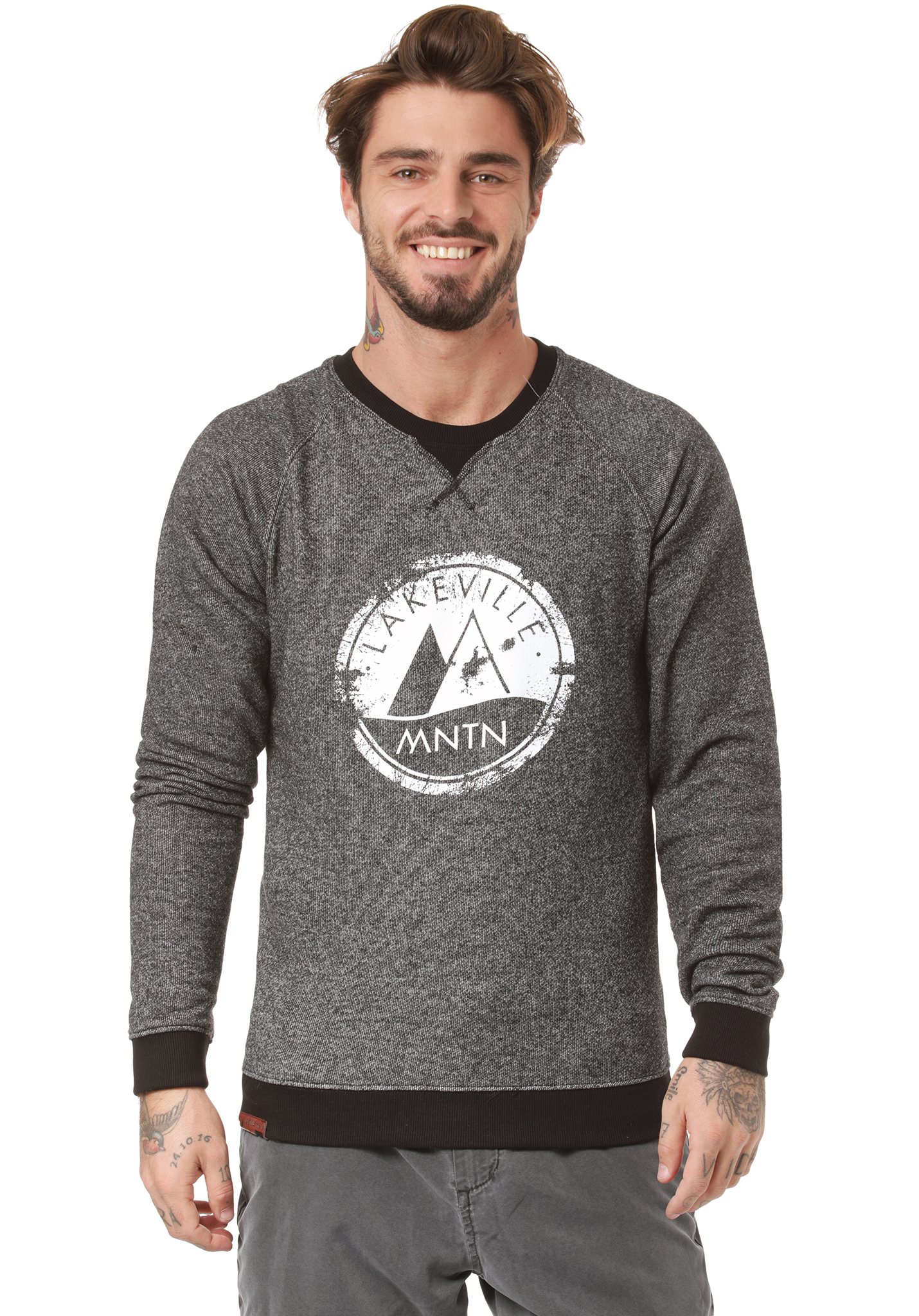 Lakeville Mountain Dades Sweatshirt schwarz meliert XXL