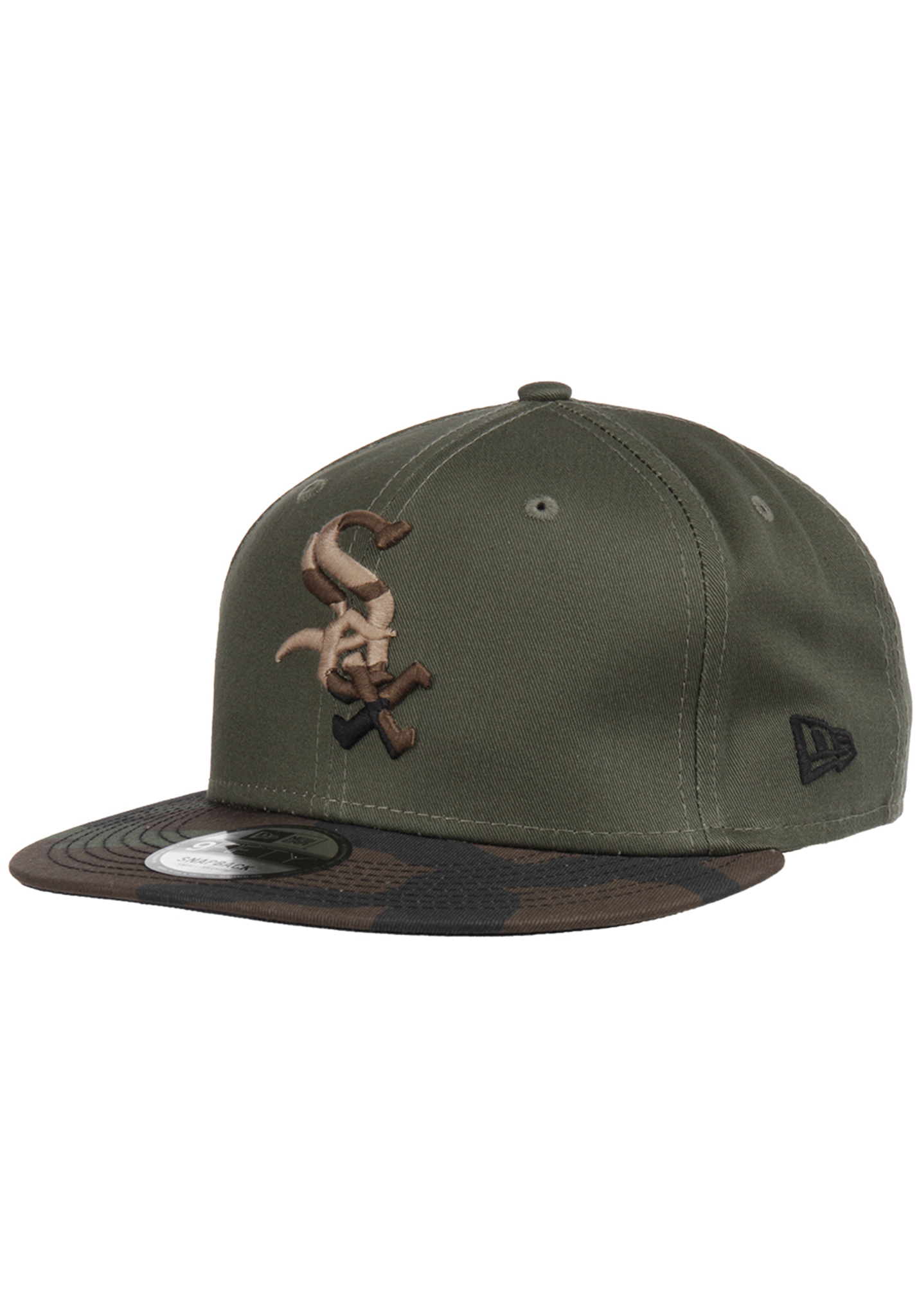 New Era 9Fifty Chicago White Sox Caps neu oliv/woodland camo S/M