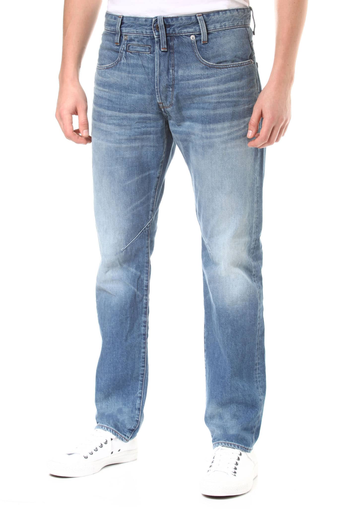 G-Star D-Staq 5-Pkt Straight Tapered-Fleck Jeans medium aged 38/34