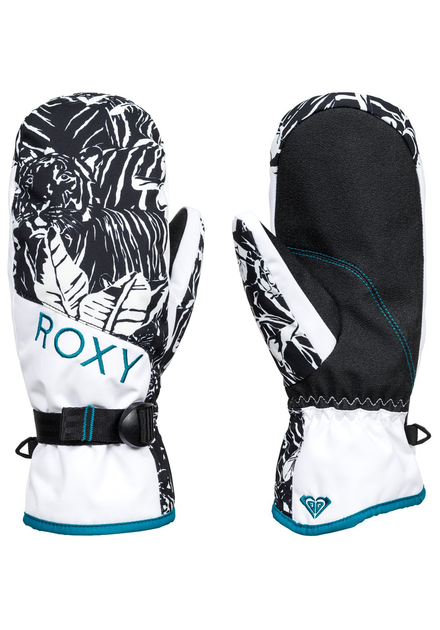 Roxy Jetty Mitt Snowboard Handschuhe schwarz weiß M