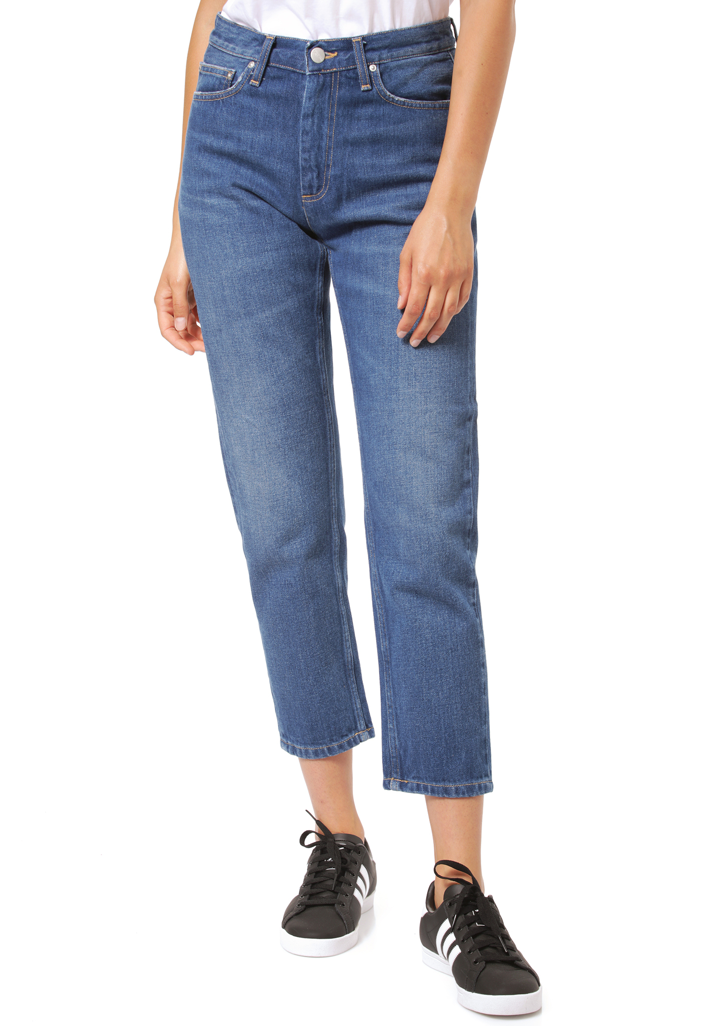 Carhartt WIP Page Carrot Ankle Slim Fit Jeans blauschwarz steingewaschen 30/XX