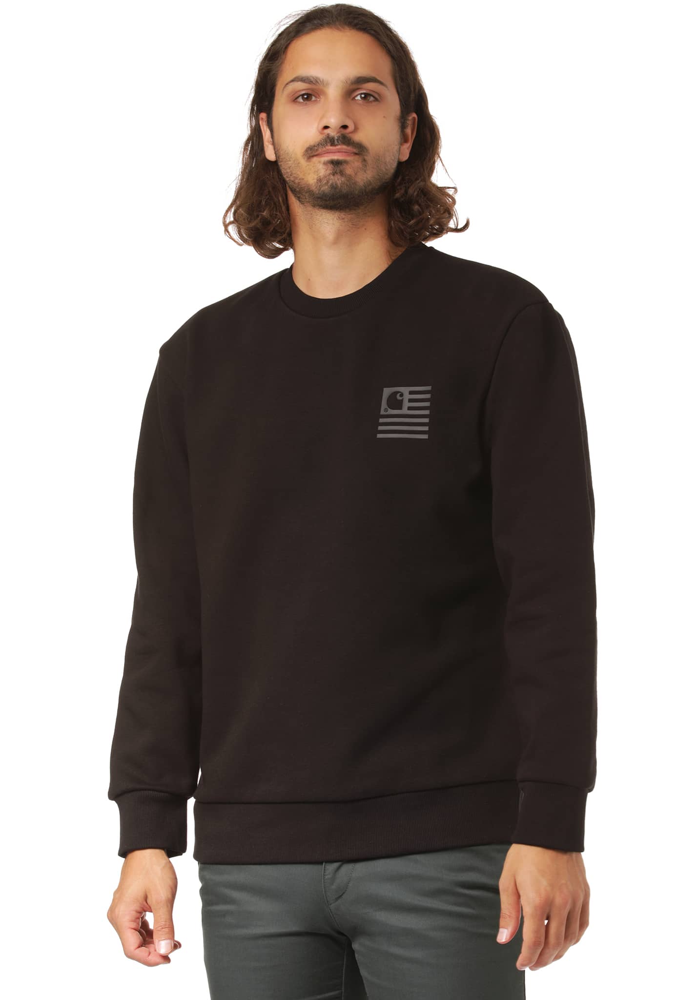 Carhartt WIP State Sweatshirt schwarz / schwarz XL