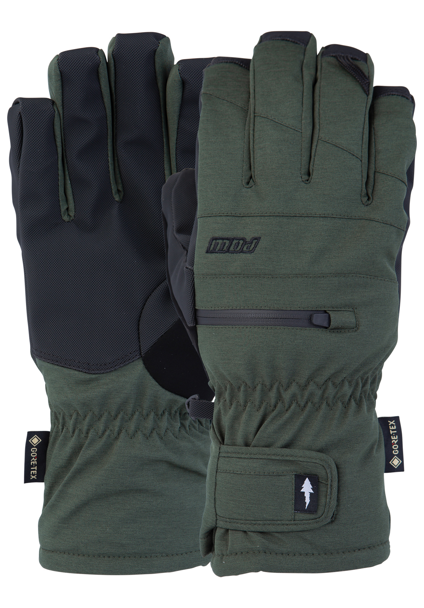 Pow Wayback GTX Short +Warm Handschuhe kombu grün L