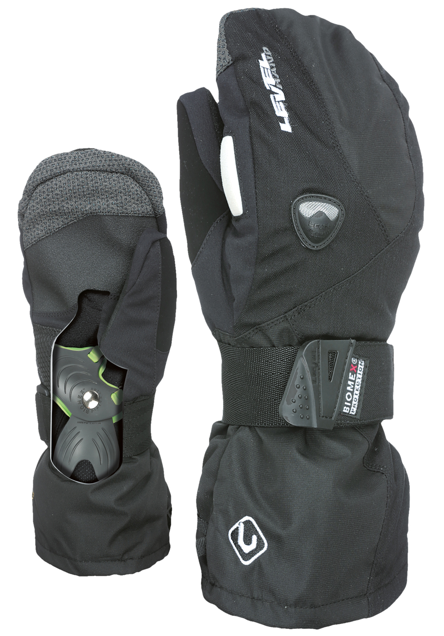 Level Fly Mitt Snowboard Handschuhe black XL