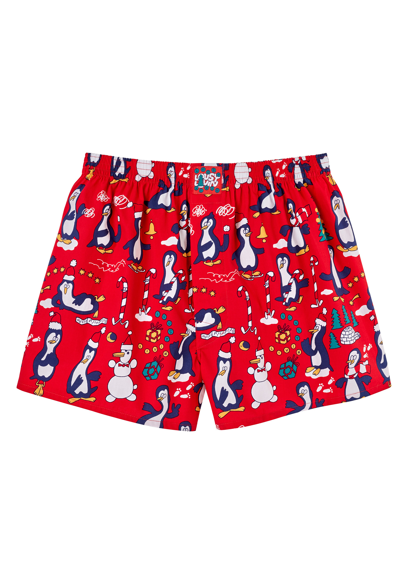 Lousy Livin Pinguins Boxershorts red XL