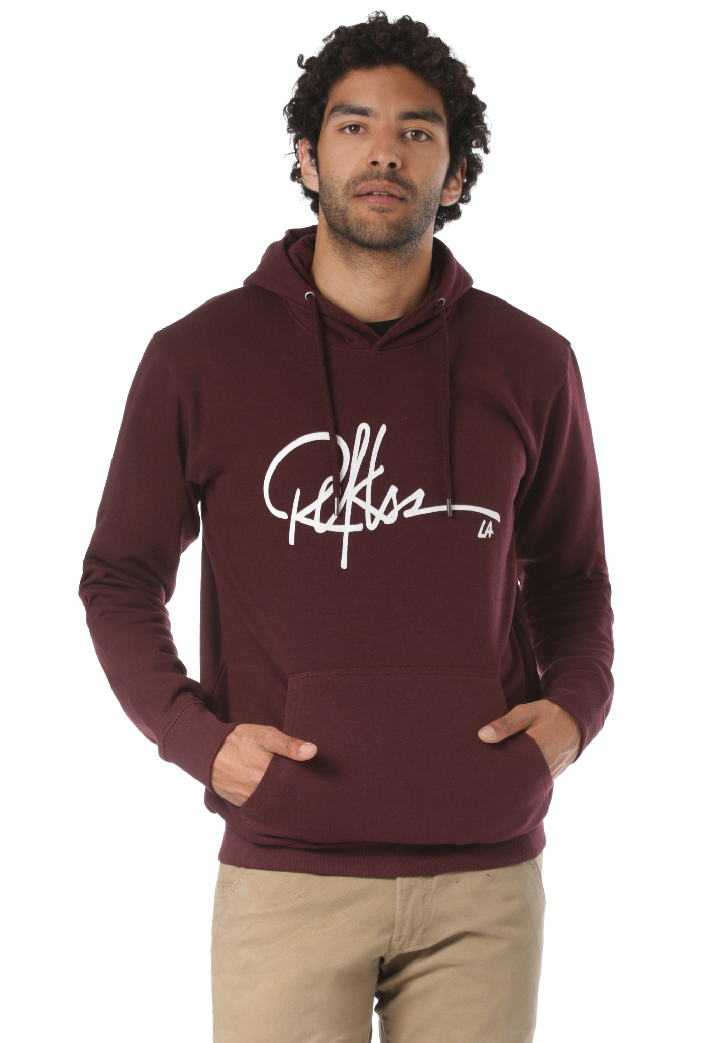 Young and Reckless Signature Hoodie burgundy XXL