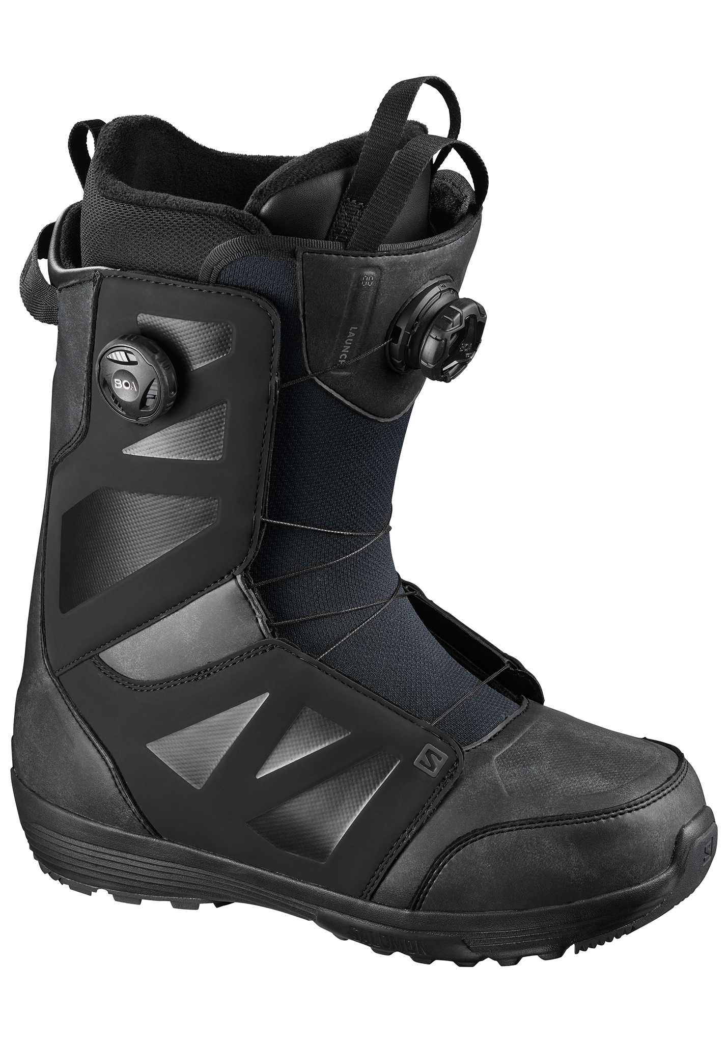 Salomon Launch Boa SJ Boa Snowboard Boots schwarz/schwarz/schwarz 41,5