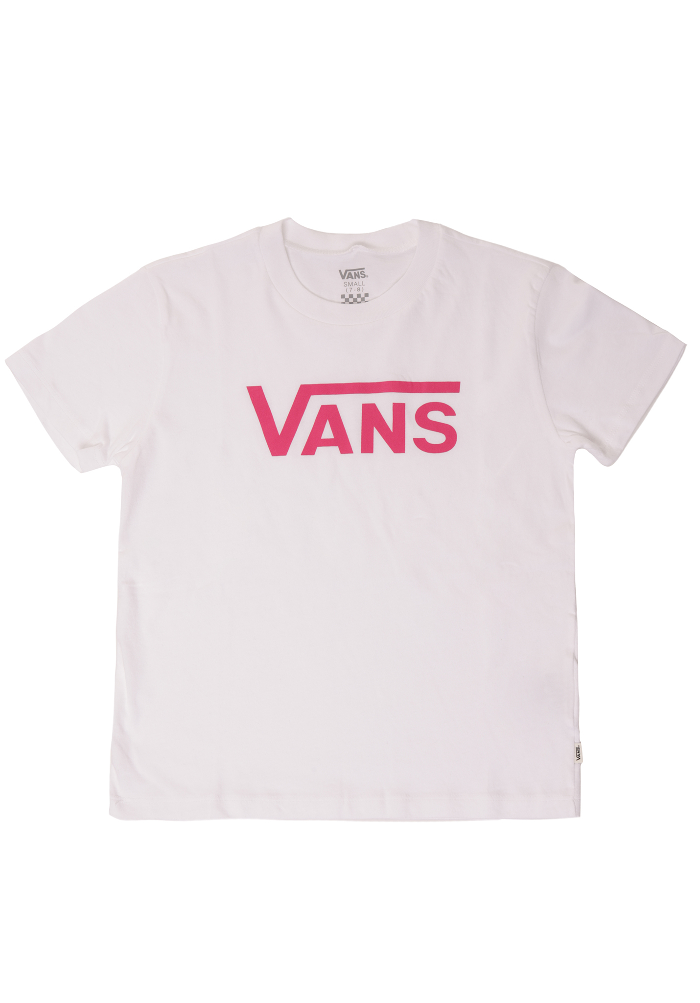 Vans Flying V T-Shirt weiß/fuchsia-violett S