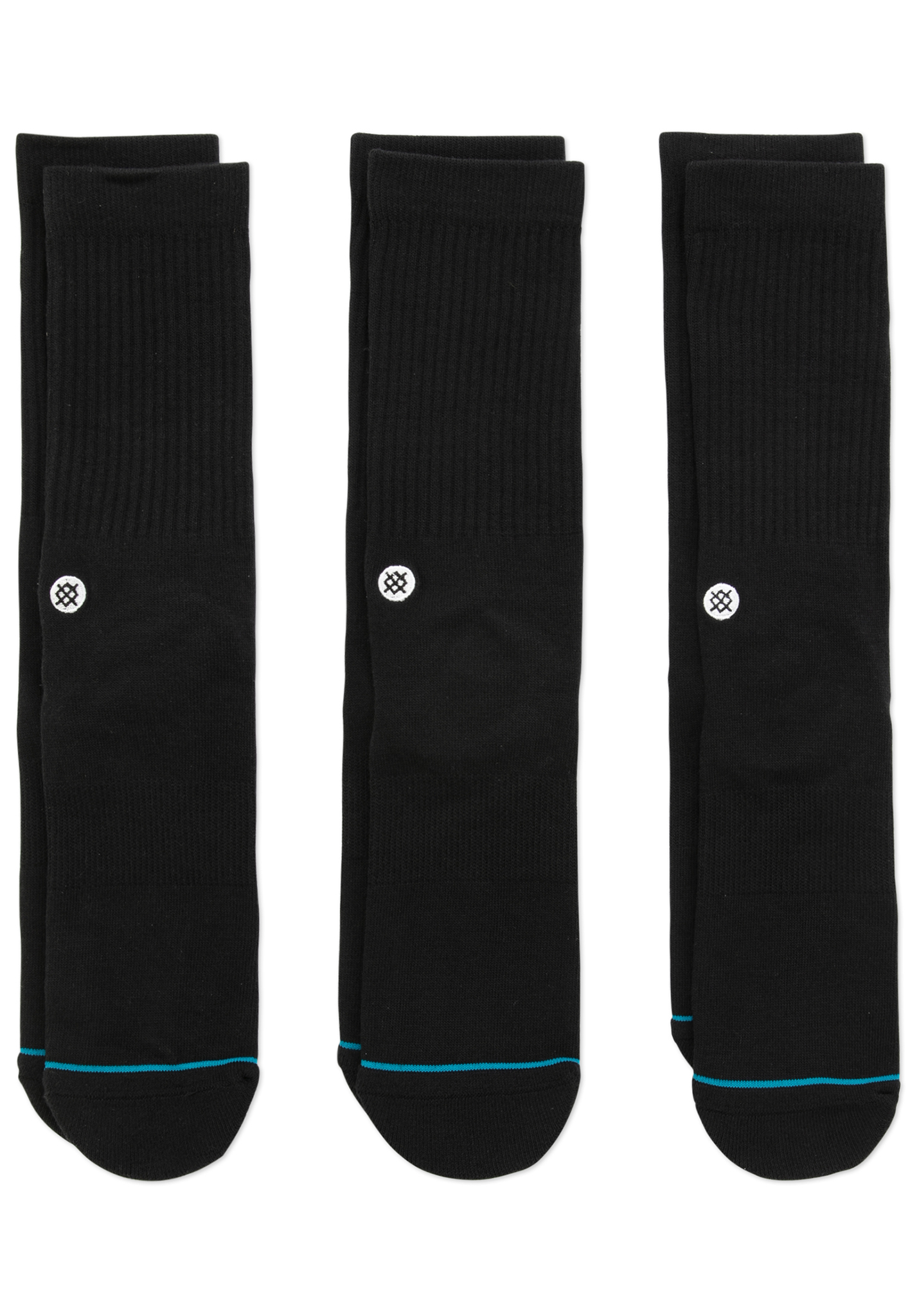 Stance Icon 3 Pack Socken black S