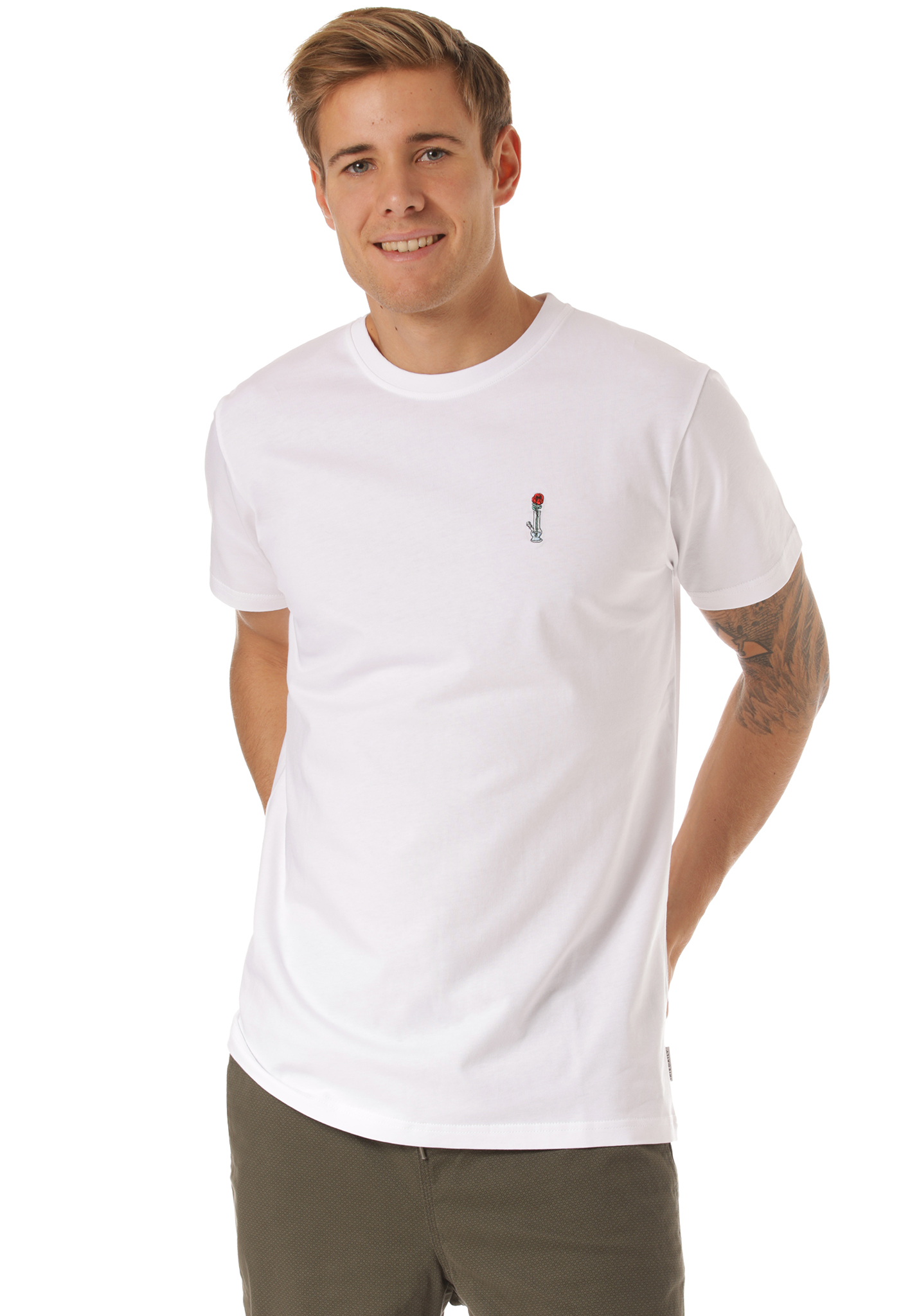 Iriedaily Rosebong Emb T-Shirt weiß XL