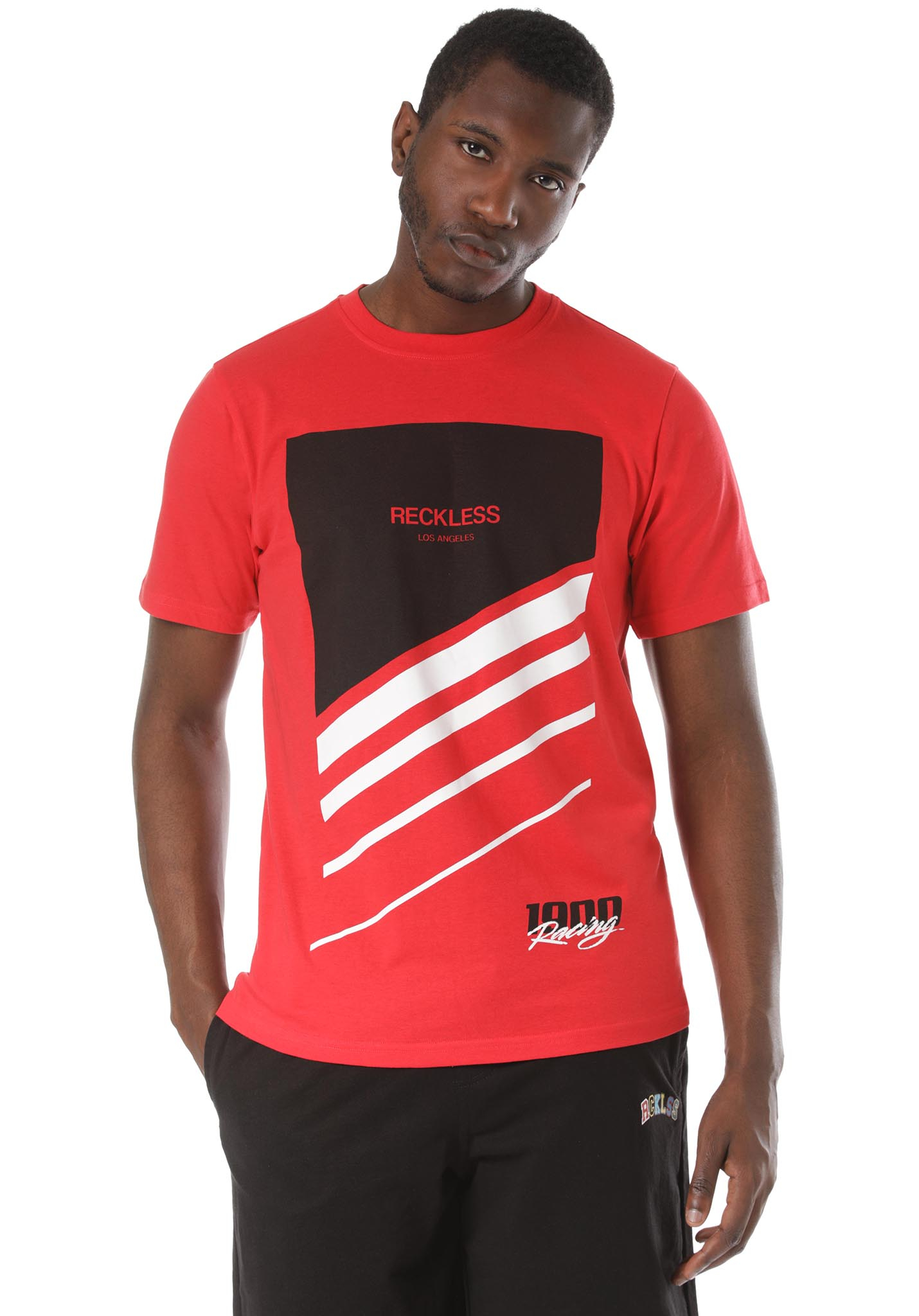 Young and Reckless Racer T-Shirt poppy red  XXL
