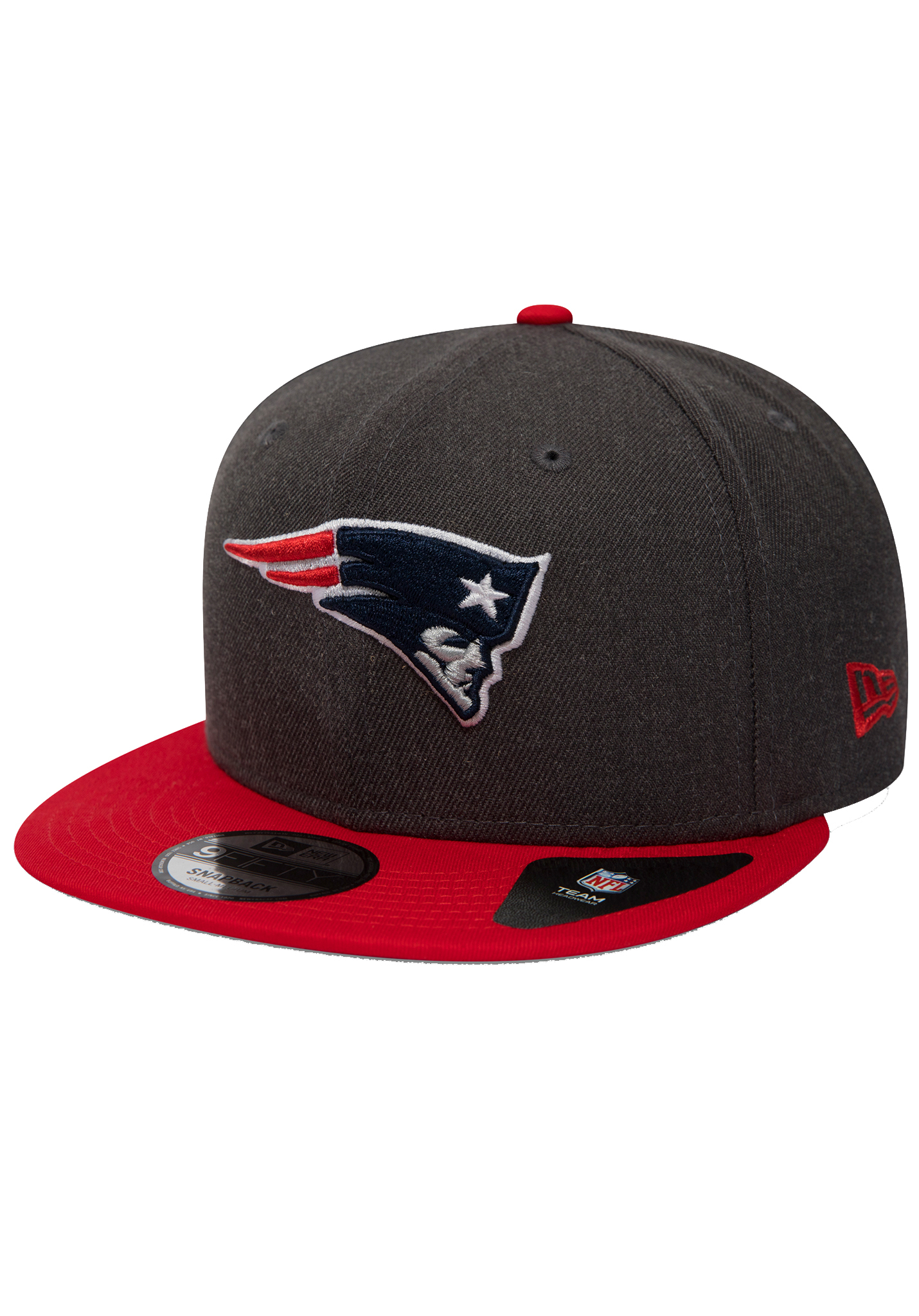 New Era 9Fifty New England Patriots Snapback Cap heather graphite/offizielle teamfarbe S/M