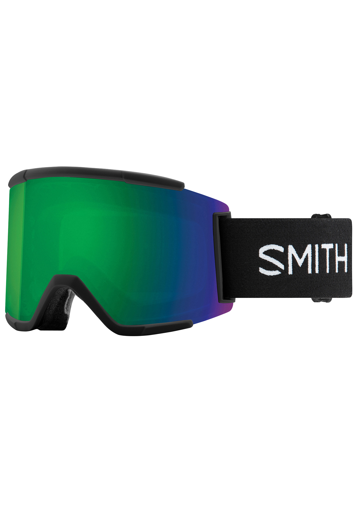 Smith Squad XL Snowboardbrillen schwarz/sonnengrüner spiegel One Size