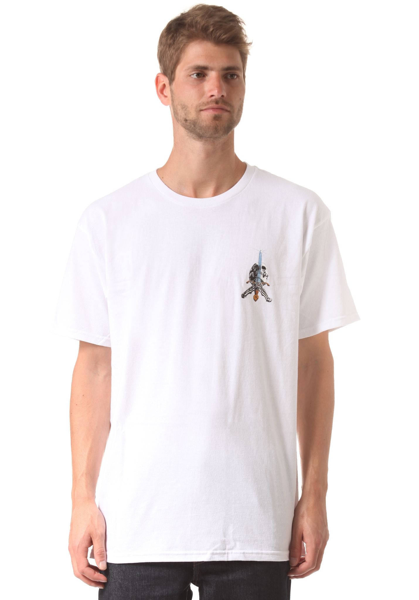Powell Skull & Sword T-Shirt white XXL