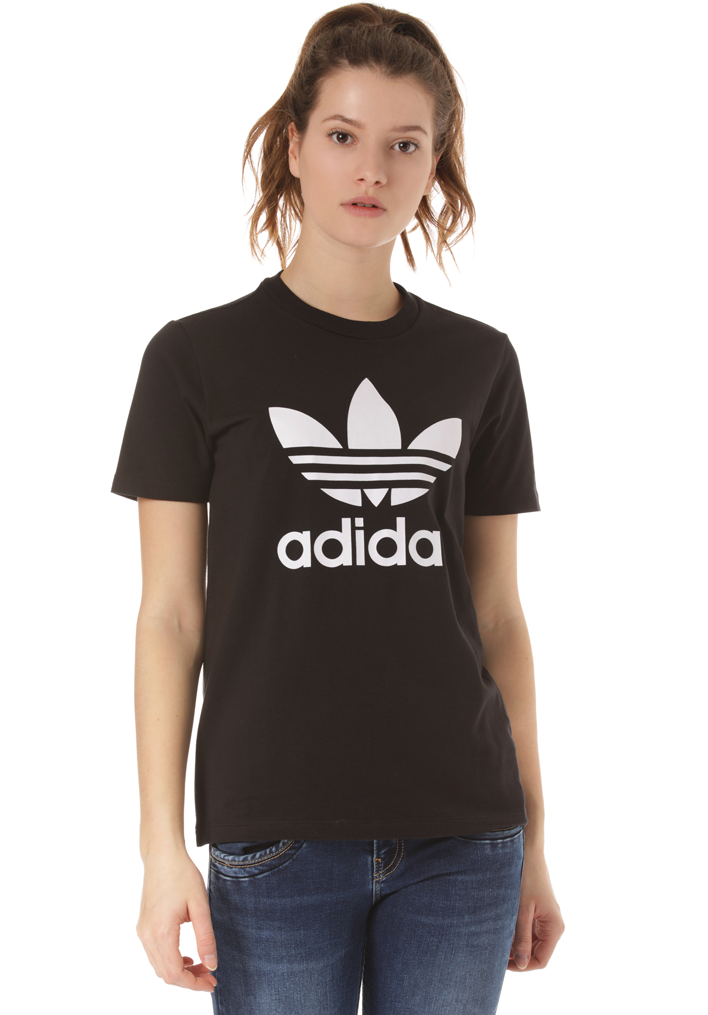 Adidas Originals Trefoil T-Shirt black-white 40