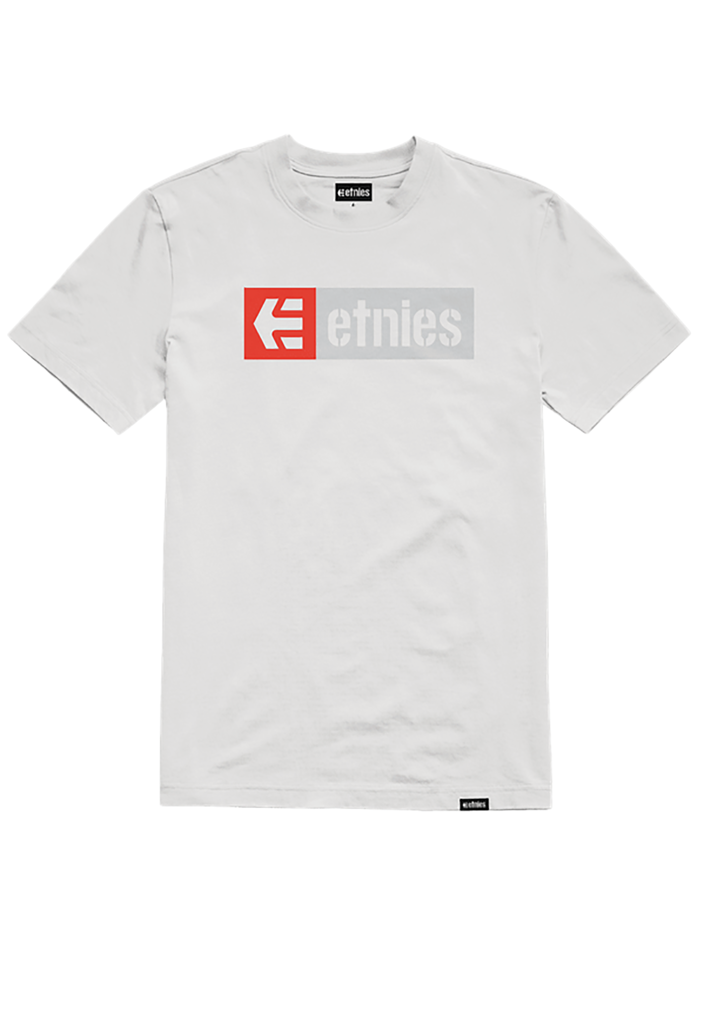 Etnies New Box T-Shirt weiß/grau/rot L