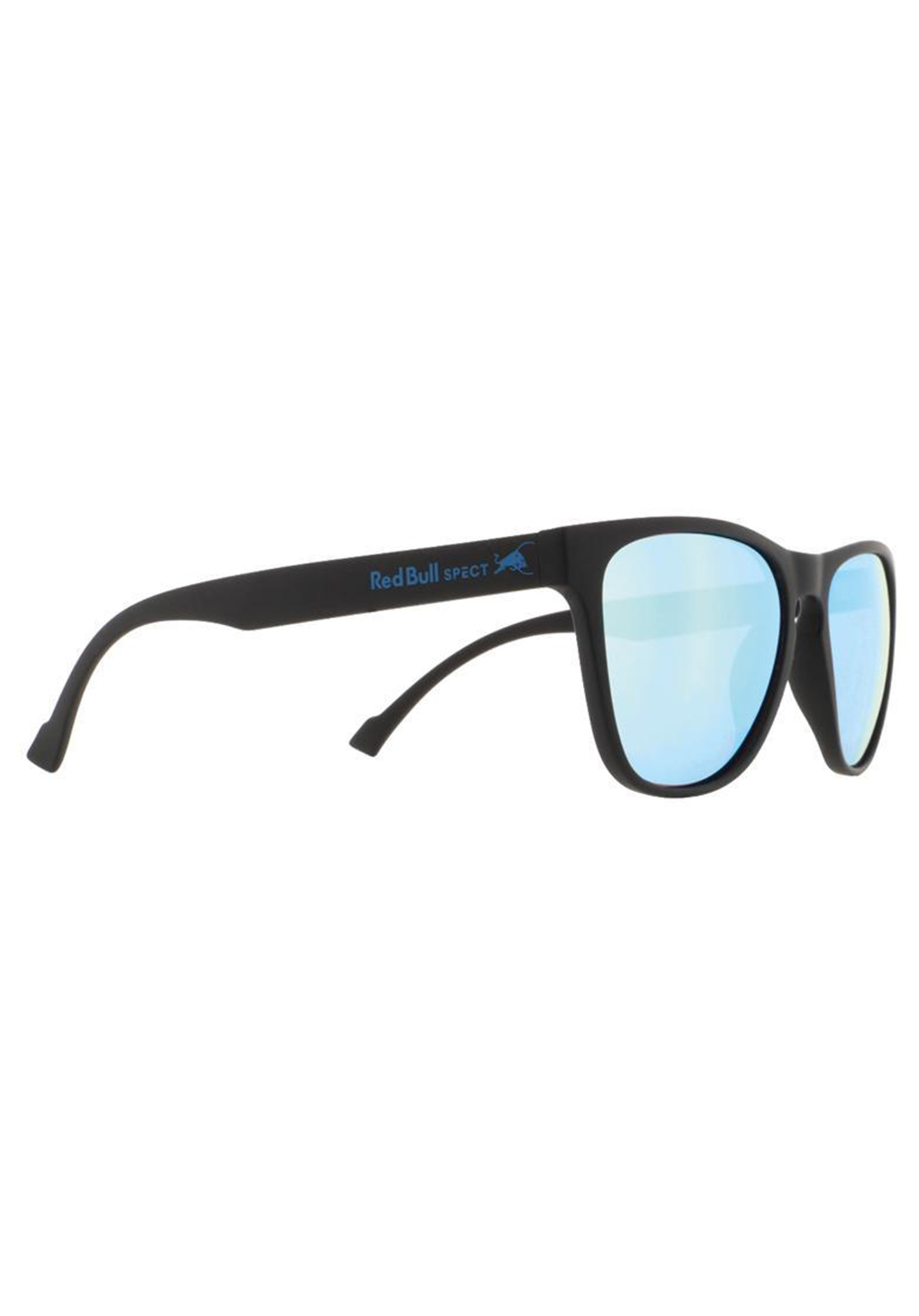 Red Bull SPECT Eyewear Spark Sonnenbrillen schwarz/rauch mit eisblauem spiegel pol One Size