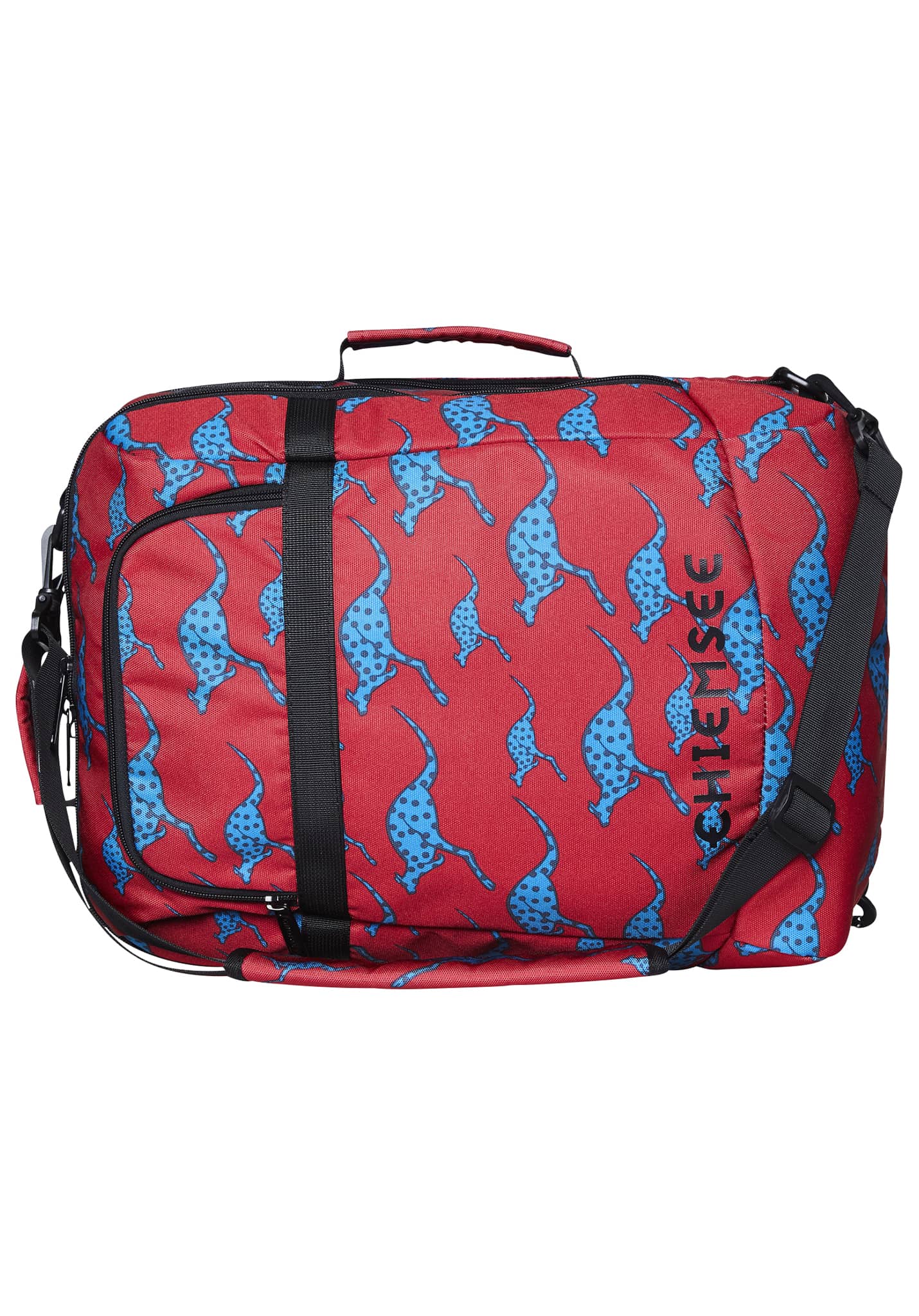 CHIEMSEE Travel Messenger Rucksack Reisetasche Umhängetasche Tasche Dark Red 