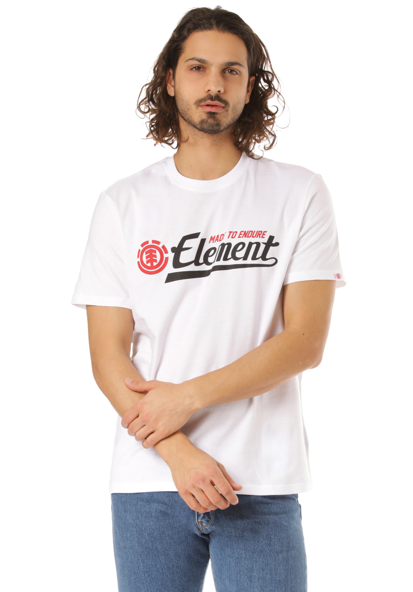 Element Signature T-Shirt blau XL