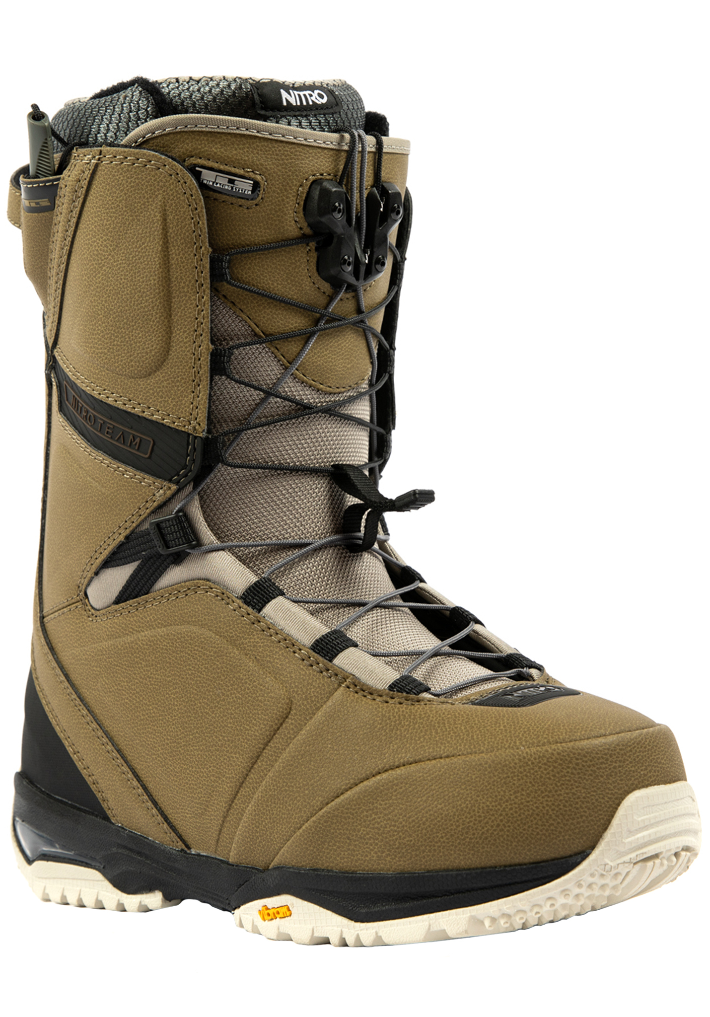 Nitro Team TLS All Mountain Snowboard Boots olive-black 44