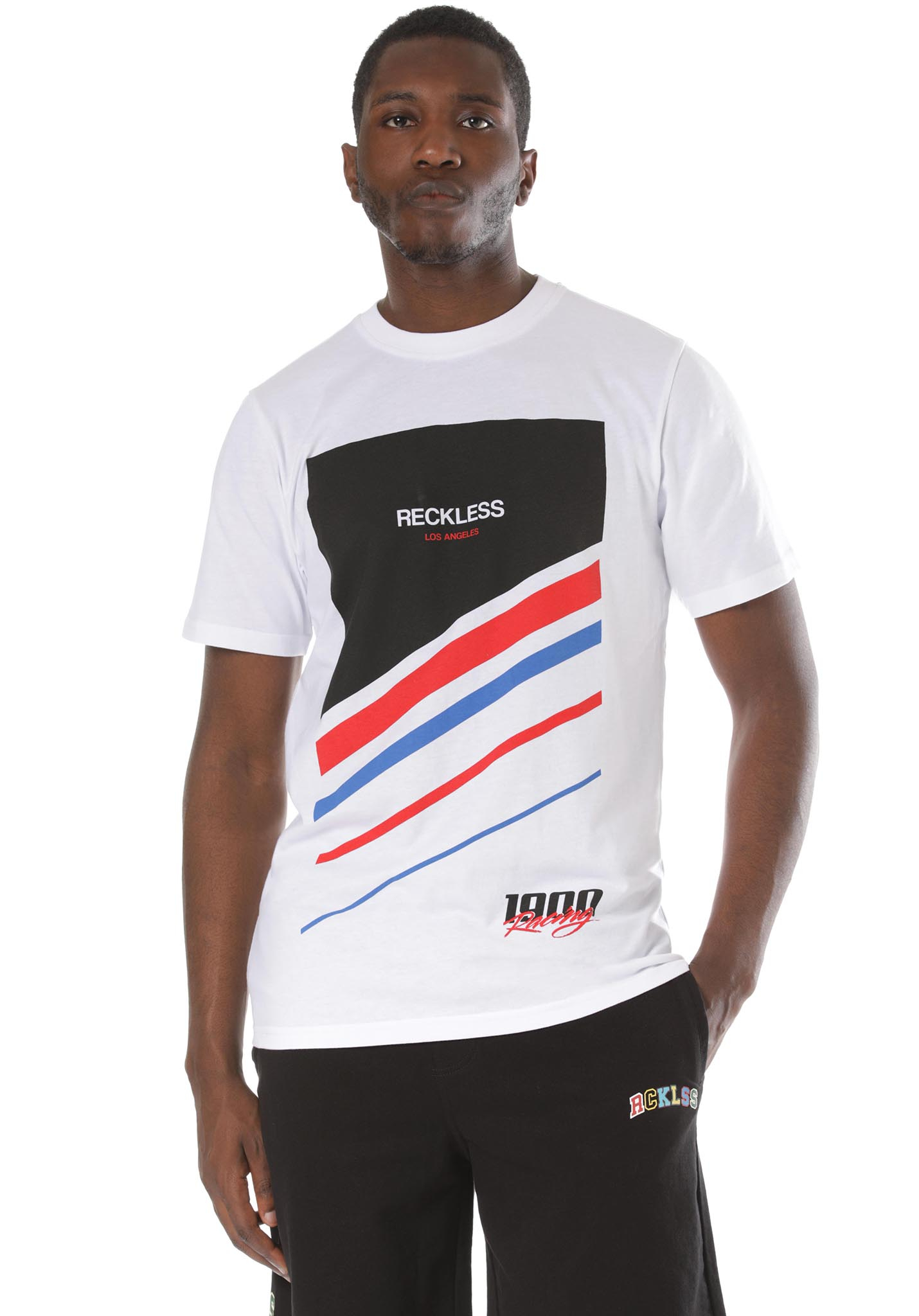 Young and Reckless Racer T-Shirt white XXL