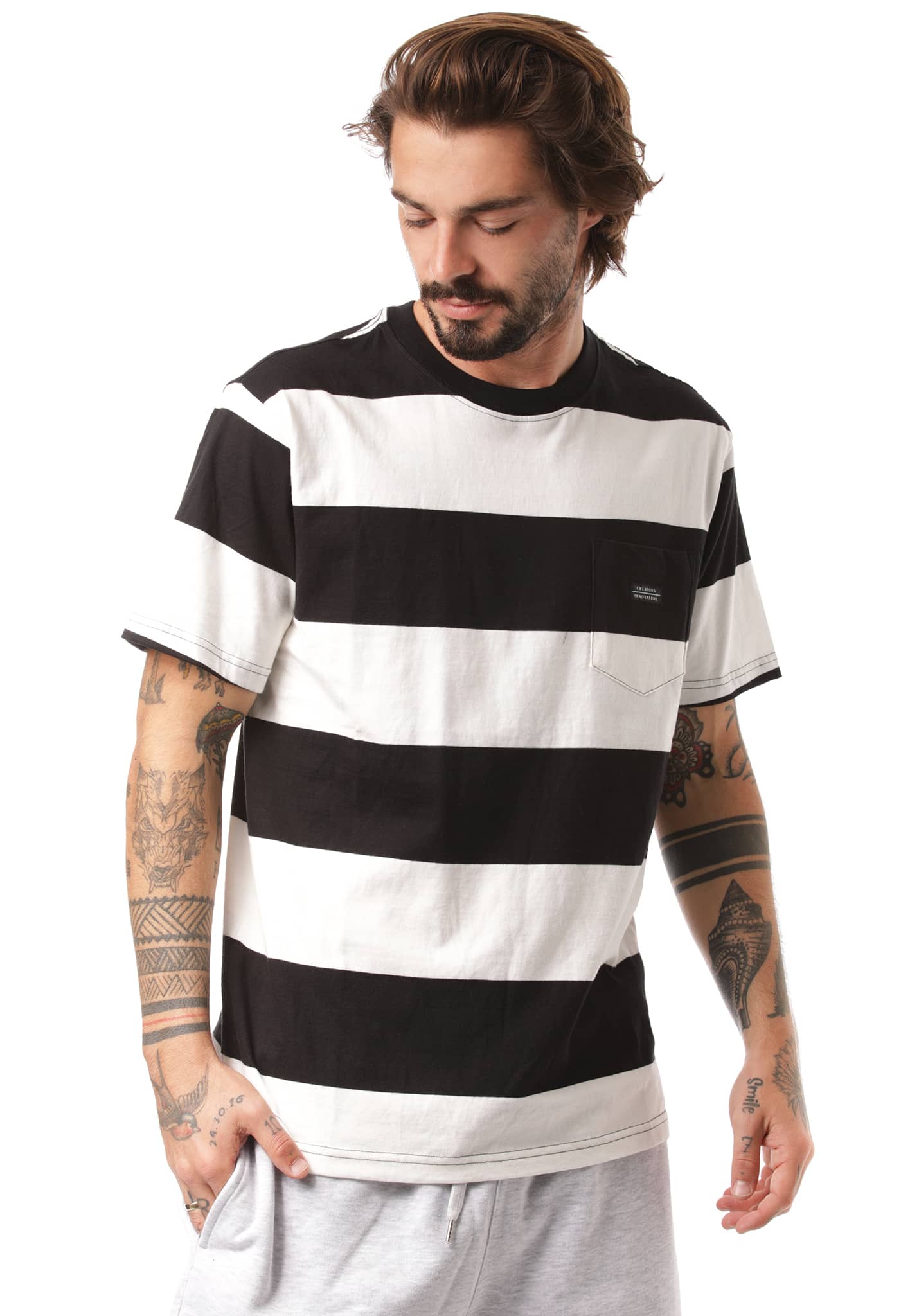 Vissla Creators Block Stripe Eco T-Shirt black S