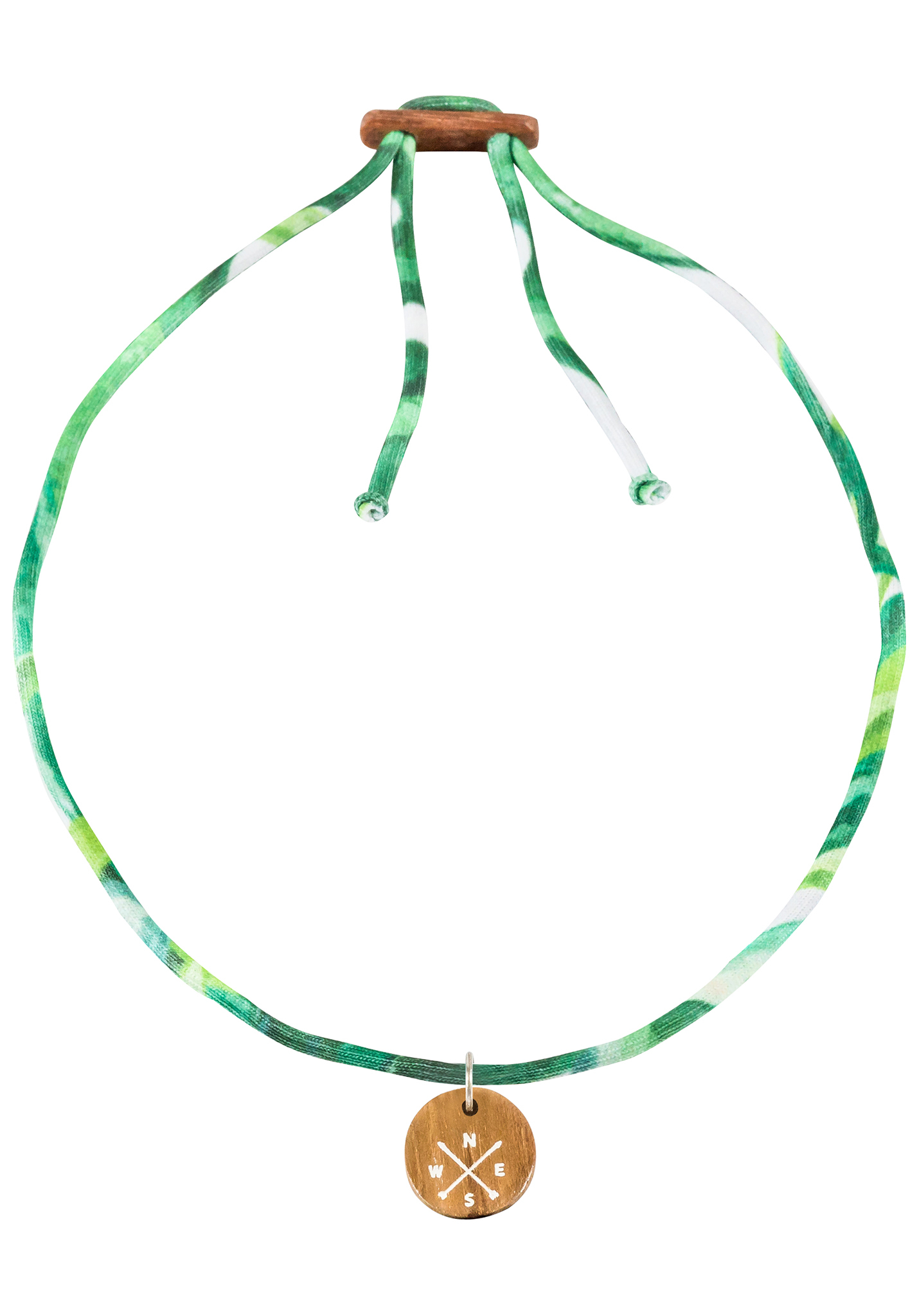 Float Choker Compass Halskette palmengrün One Size