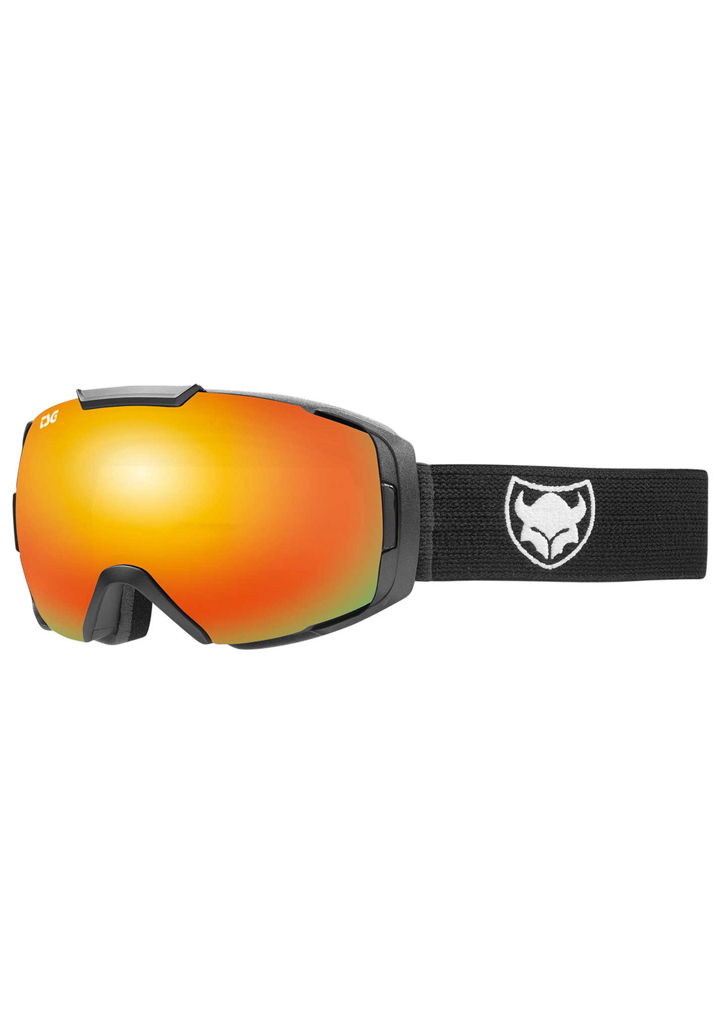 TSG One Snowboardbrillen massiv schwarz / rot chrom One Size