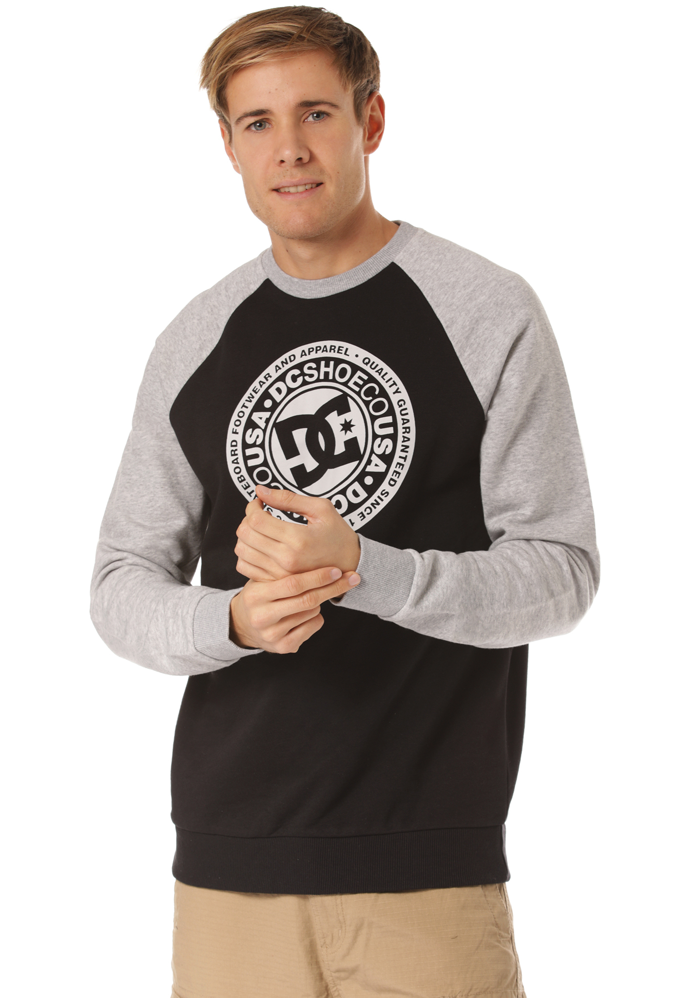 DC Circle Star Sweatshirt black/grey heather M