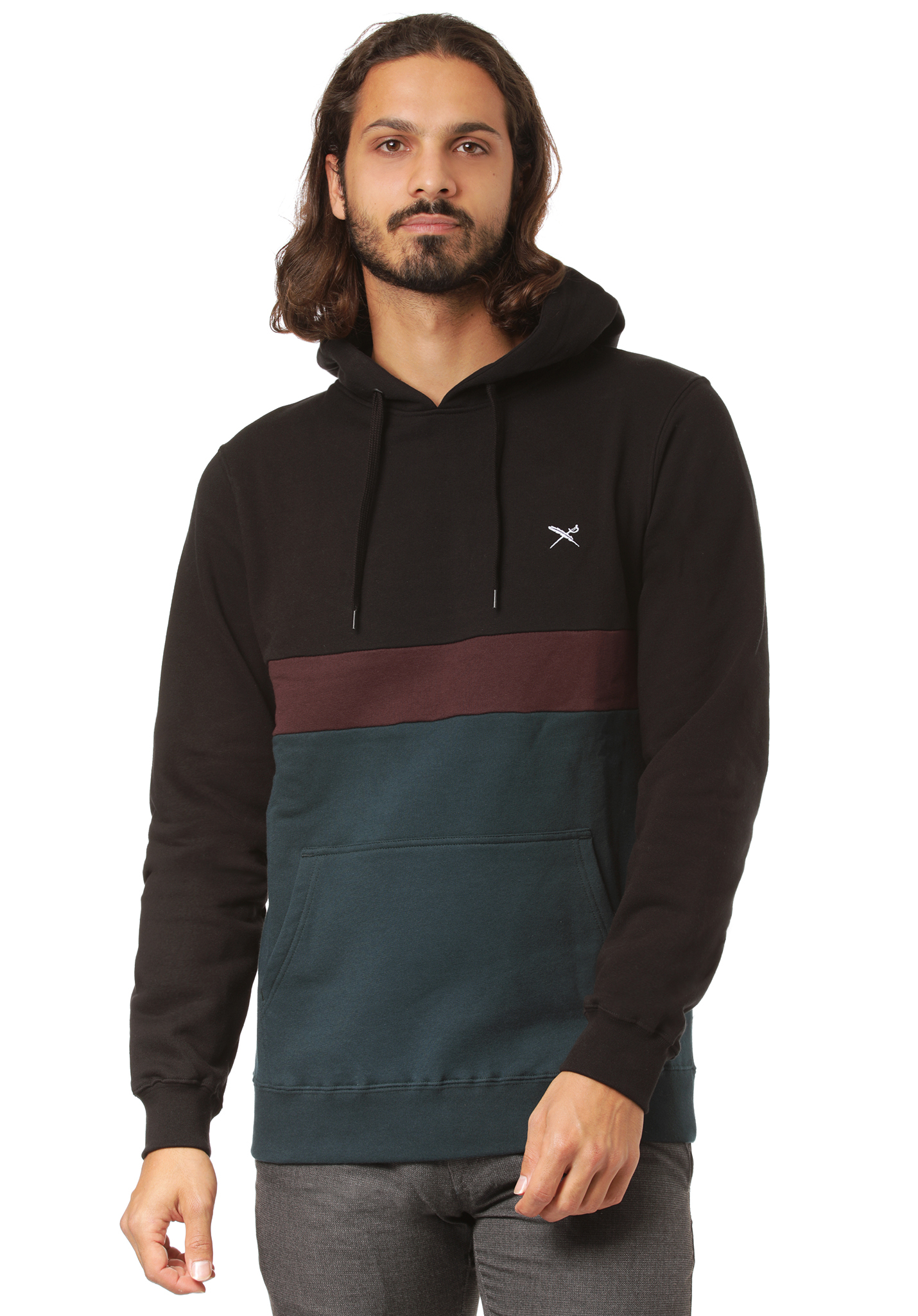 Iriedaily Court 2 Hoodie dunkler orion L