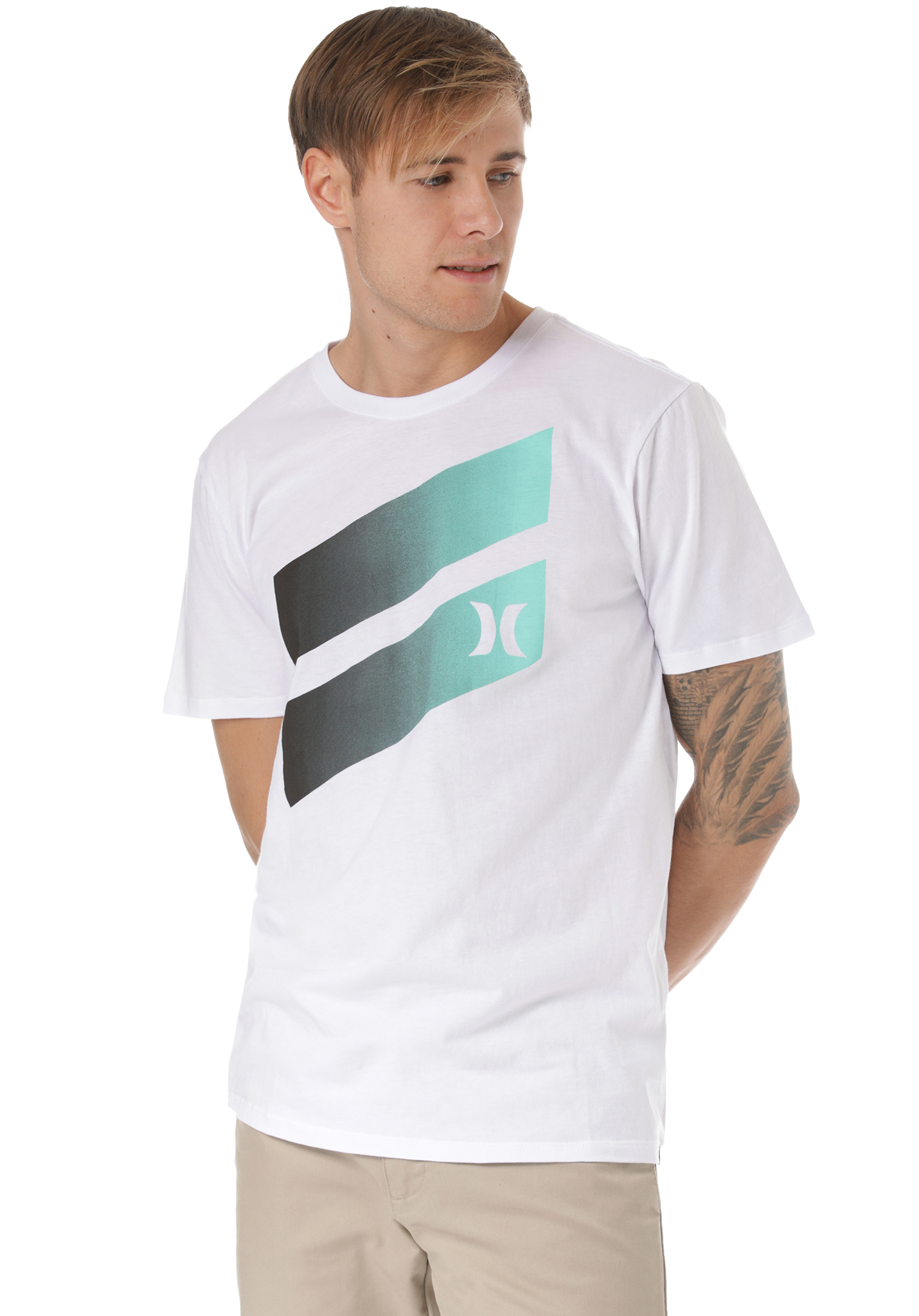 Hurley Icon Slash Gradient T-Shirt XXL