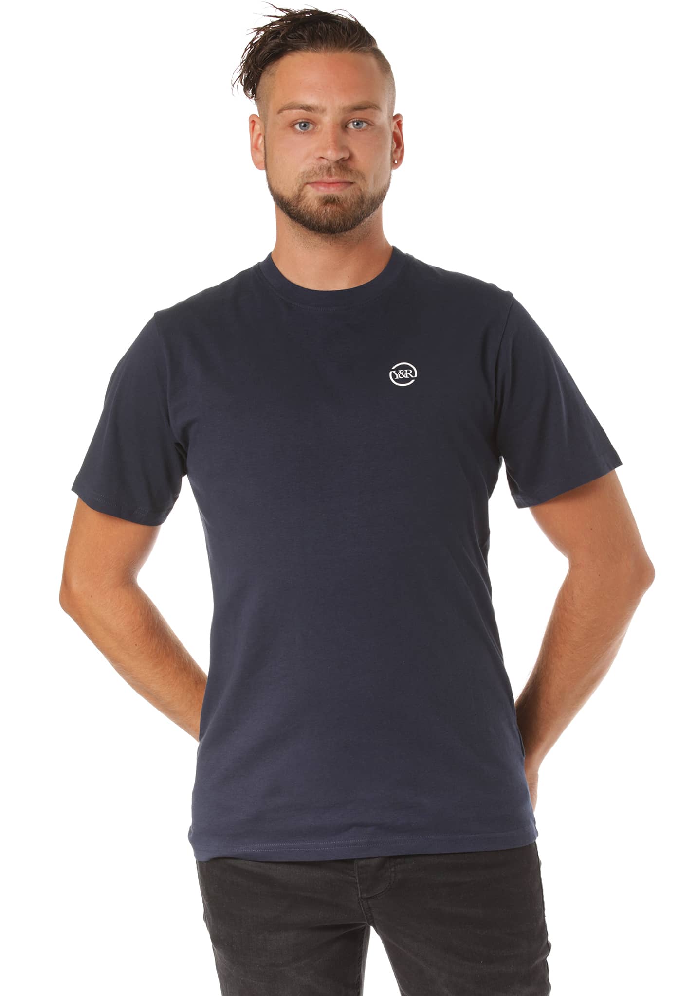 Young and Reckless Circle Up T-Shirt navy S