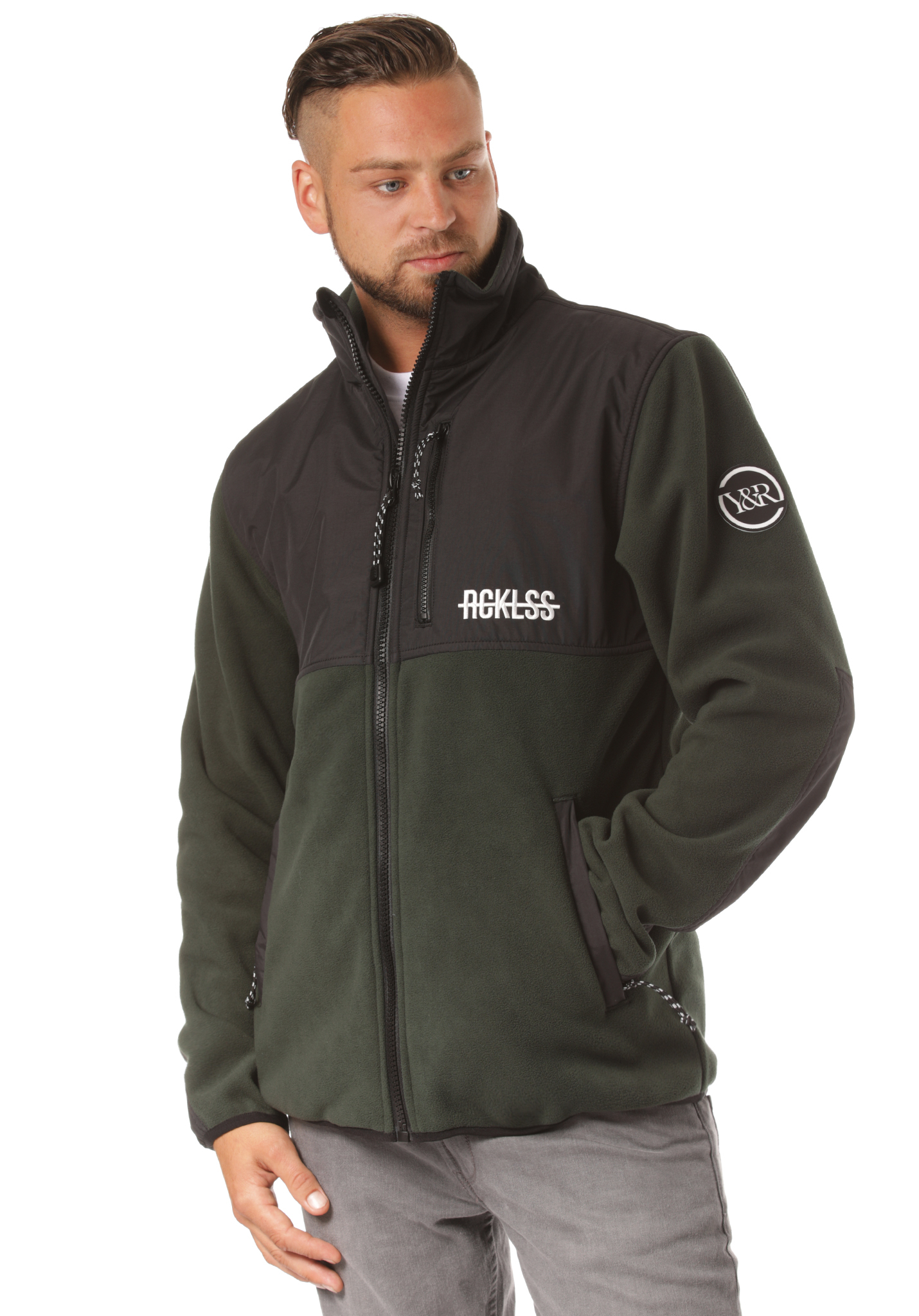 Young and Reckless Polar Fleece Jacke forest green XXL
