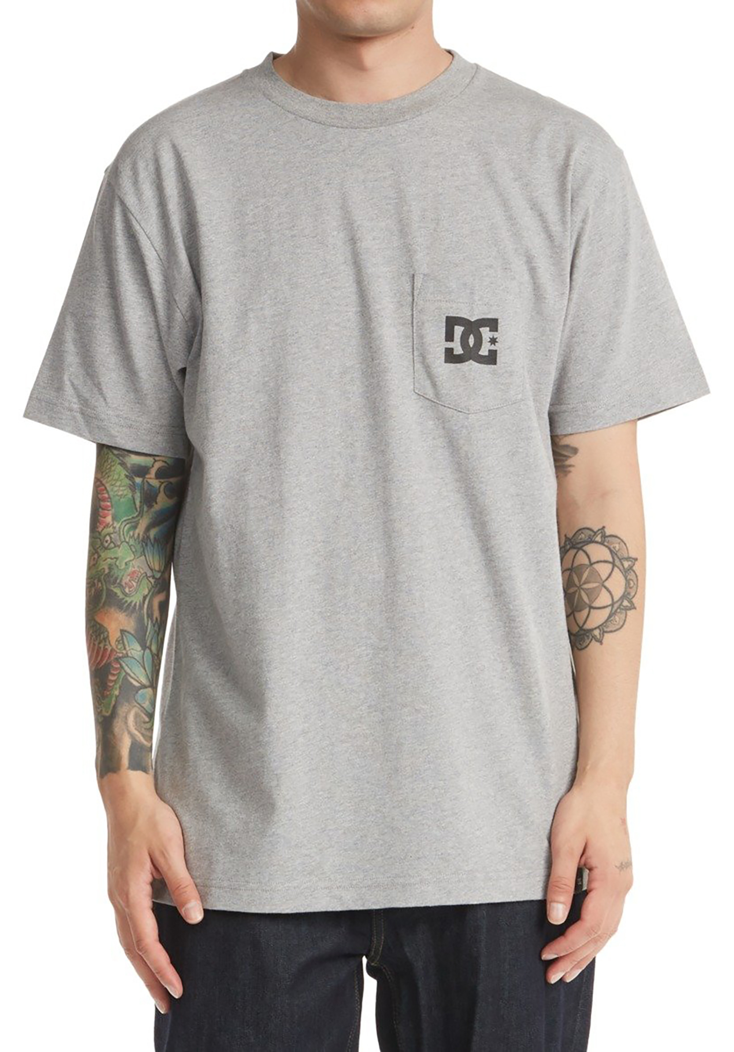 DC DC Star T-Shirt heather grey S