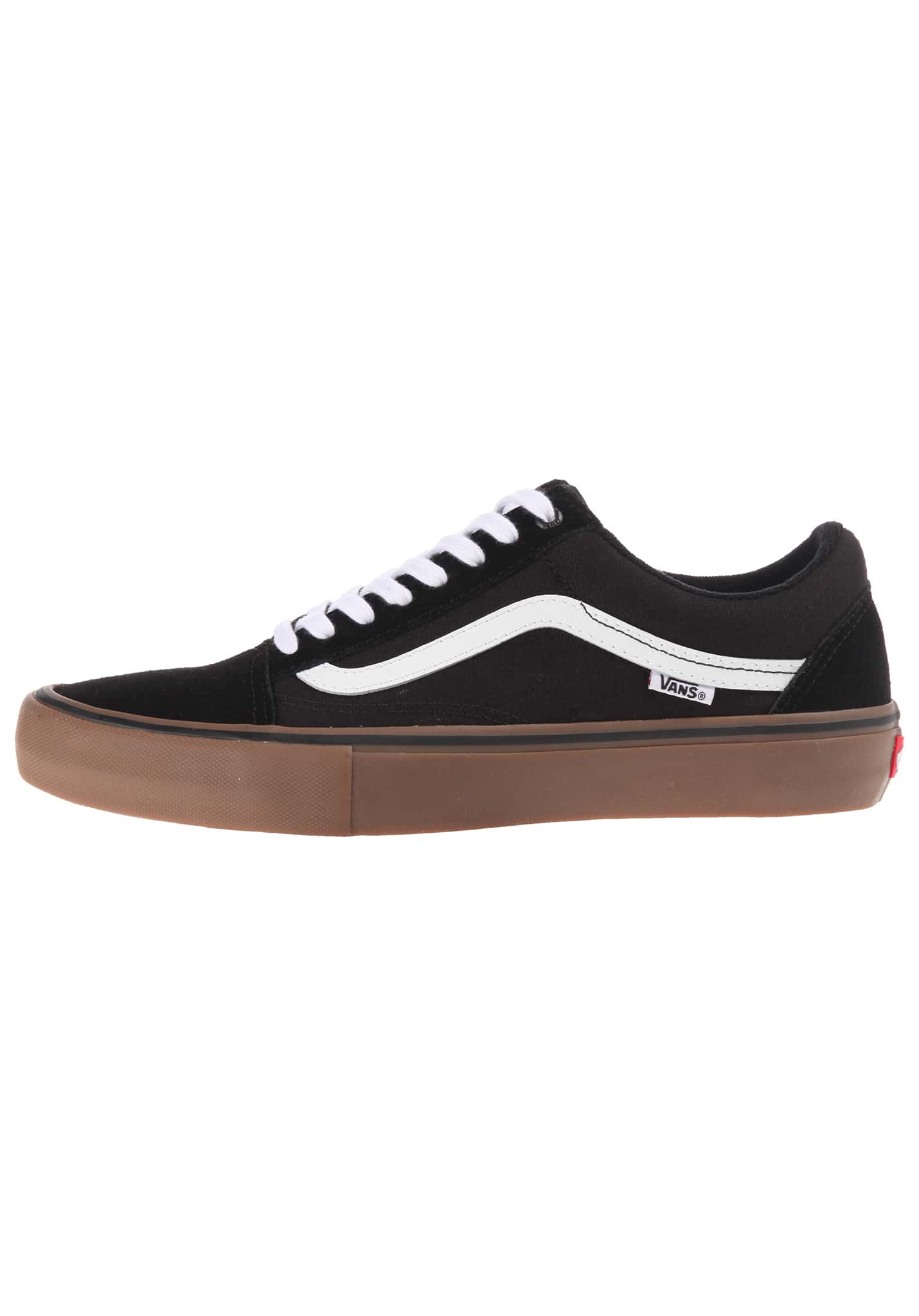 Vans Old Skool Pro Skateschuhe Low black/white/medium gum 39