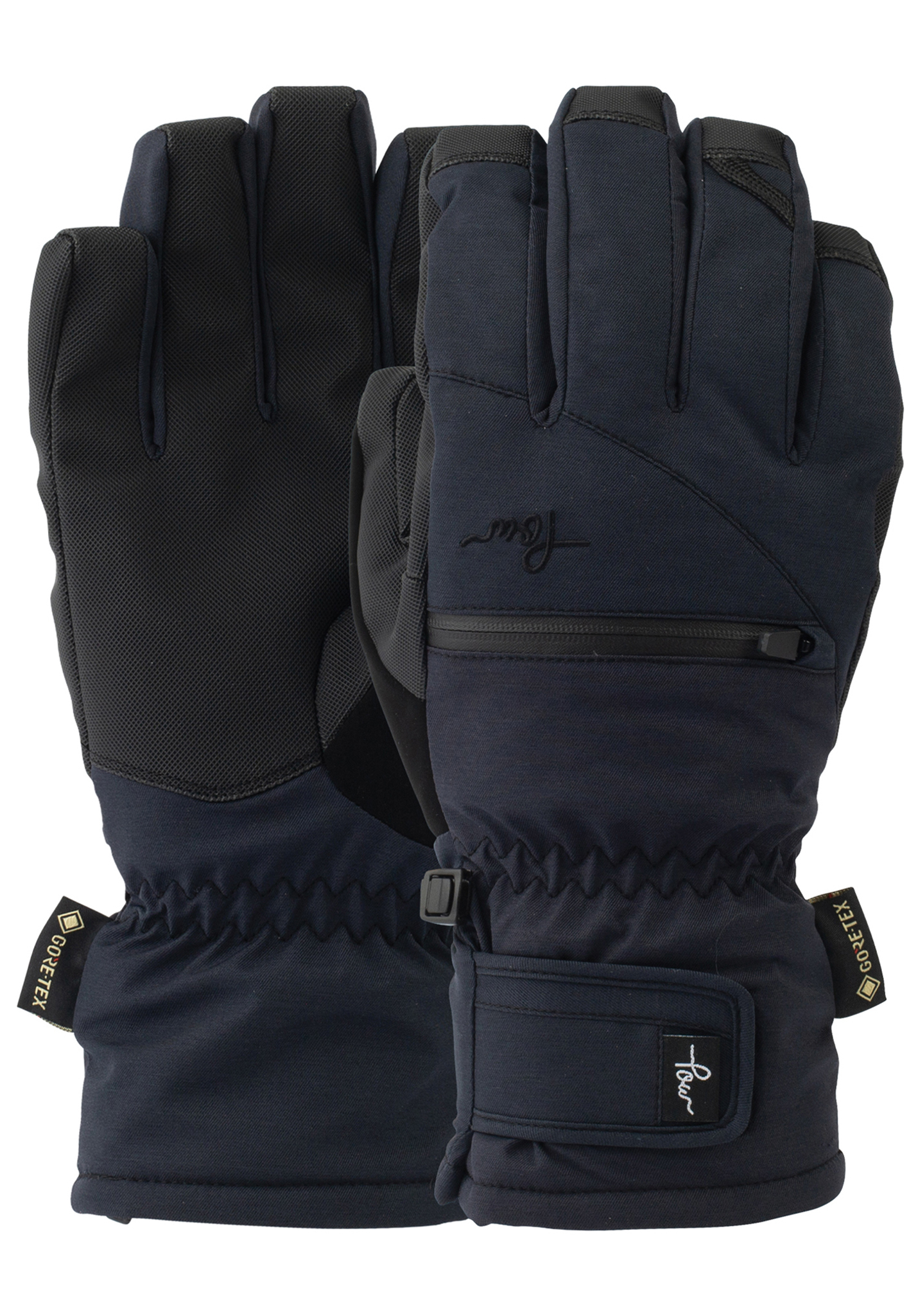 Pow Cascadia Gore-Tex Short +Warm Snowboard Handschuhe black L