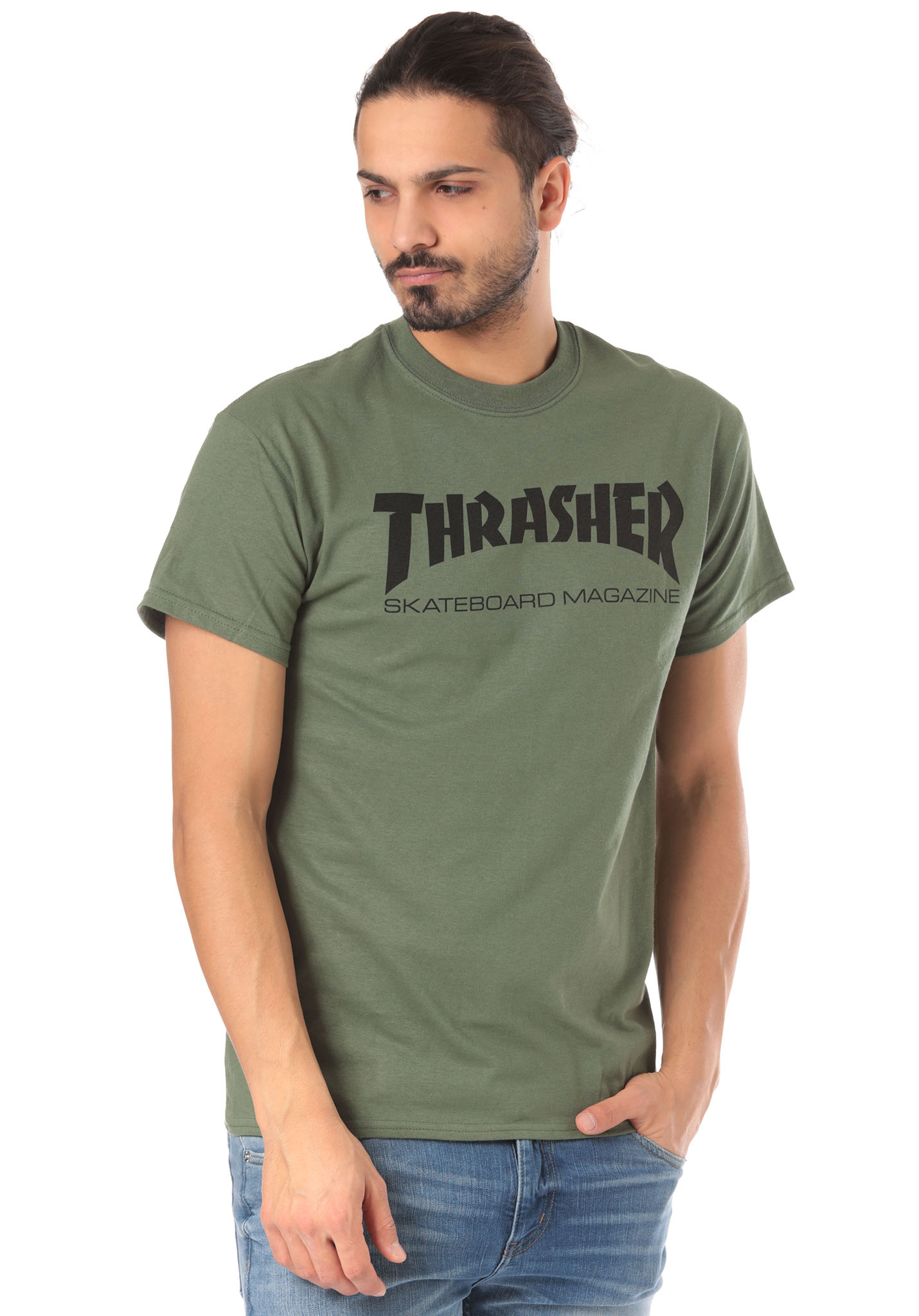 Thrasher Skate-Mag T-Shirt army XXL