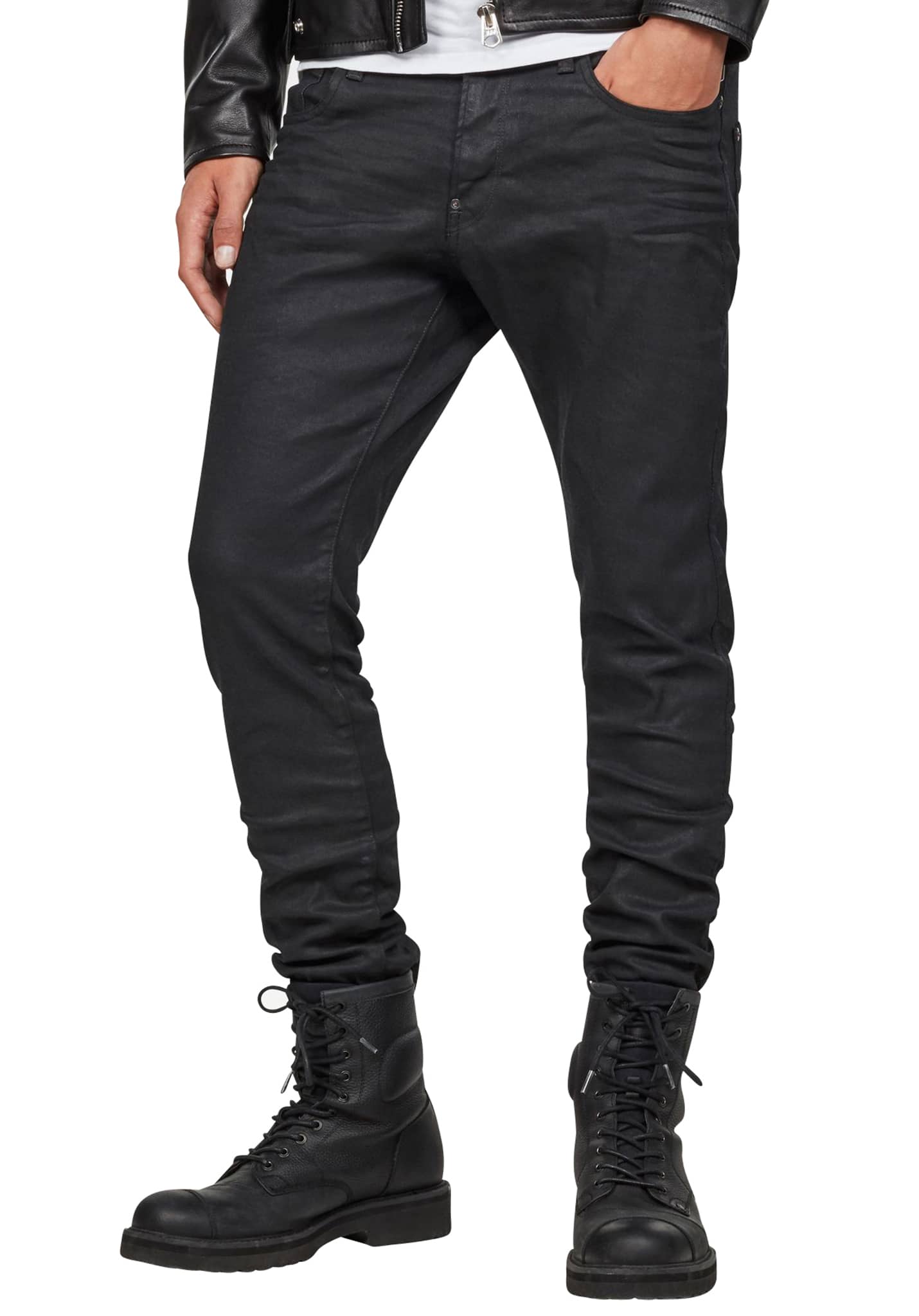 G-Star Revend Skinny-Black Pintt Stretch Jeans denim 38/36