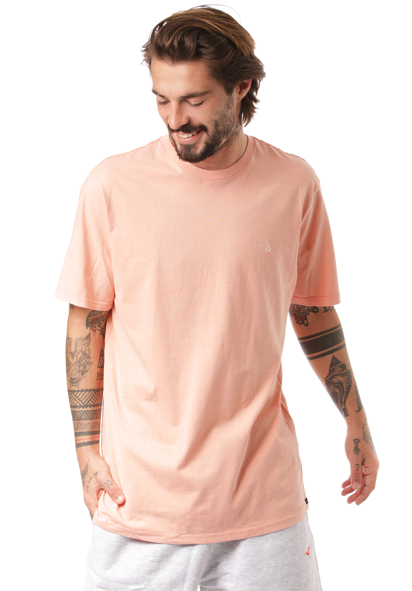 Volcom Solid Stone Emb T-Shirt peach XL