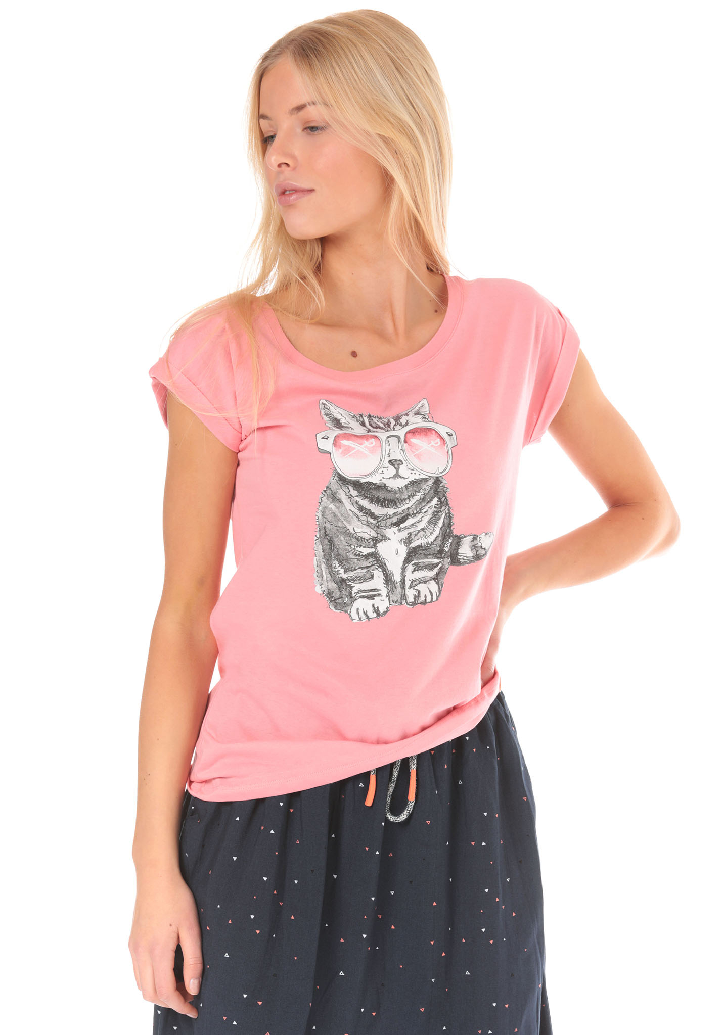 Iriedaily Iriecat T-Shirt flamingo XL