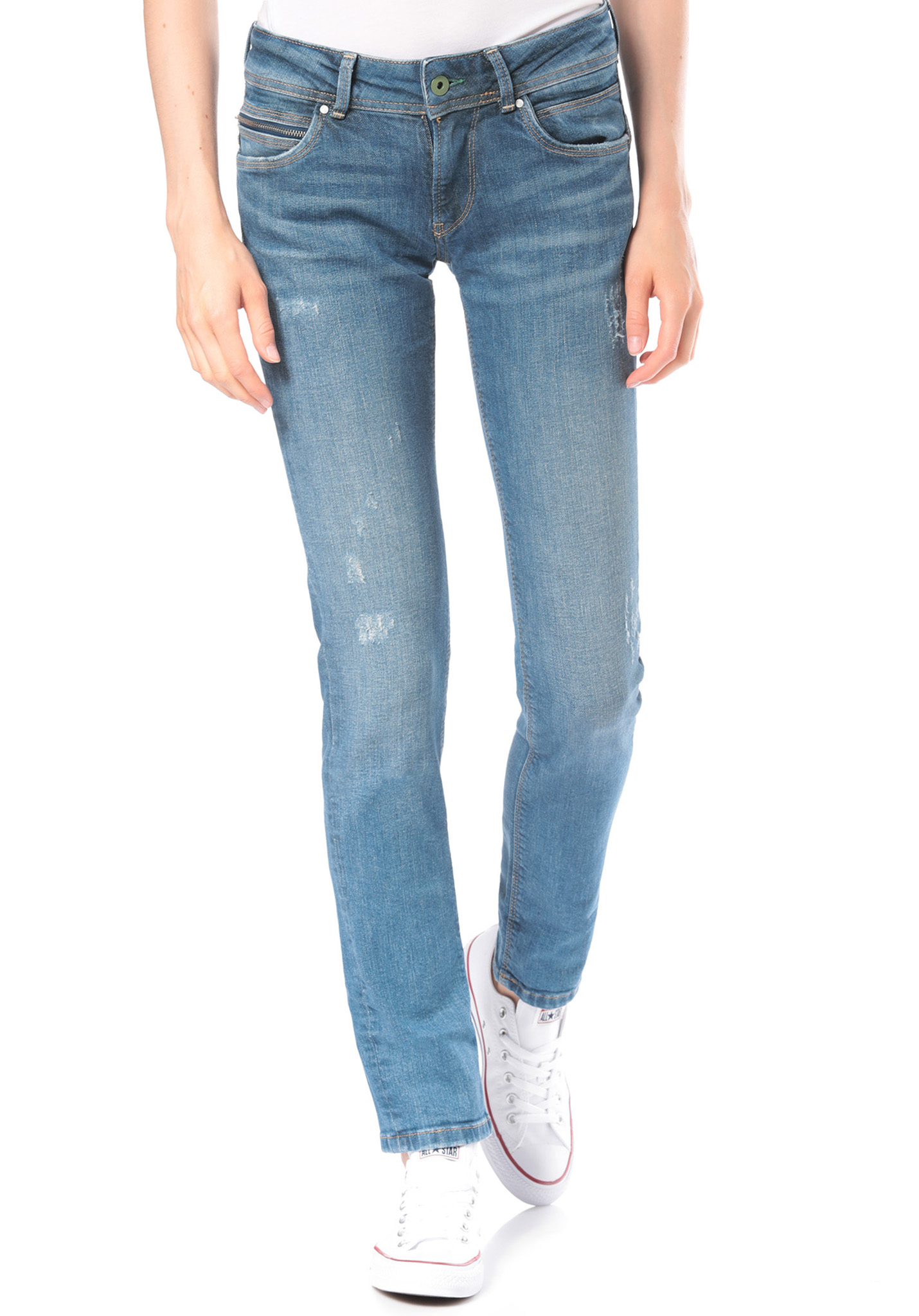 Pepe Jeans New Brooke Destroyed Jeans weiß 30/32