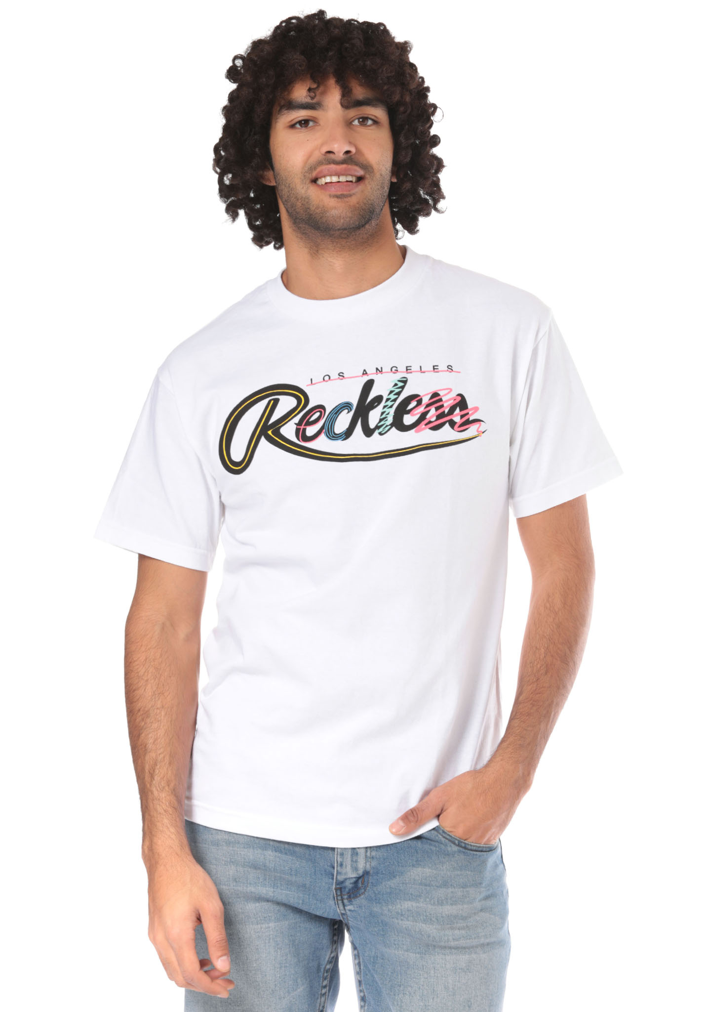 Young and Reckless Doodle T-Shirt weiß XXL