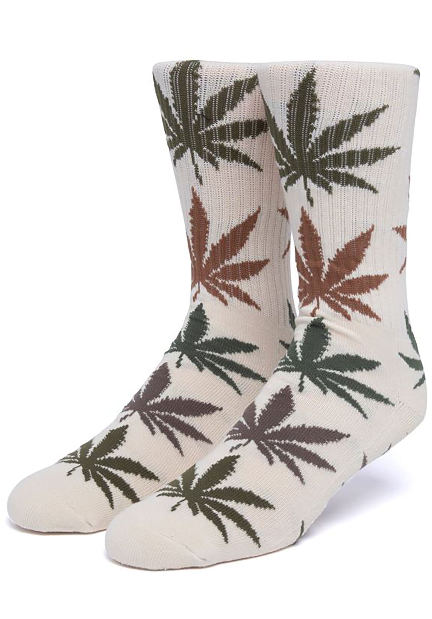 HUF Gradient Leaves Plantlife Lange Socken multibeige One Size