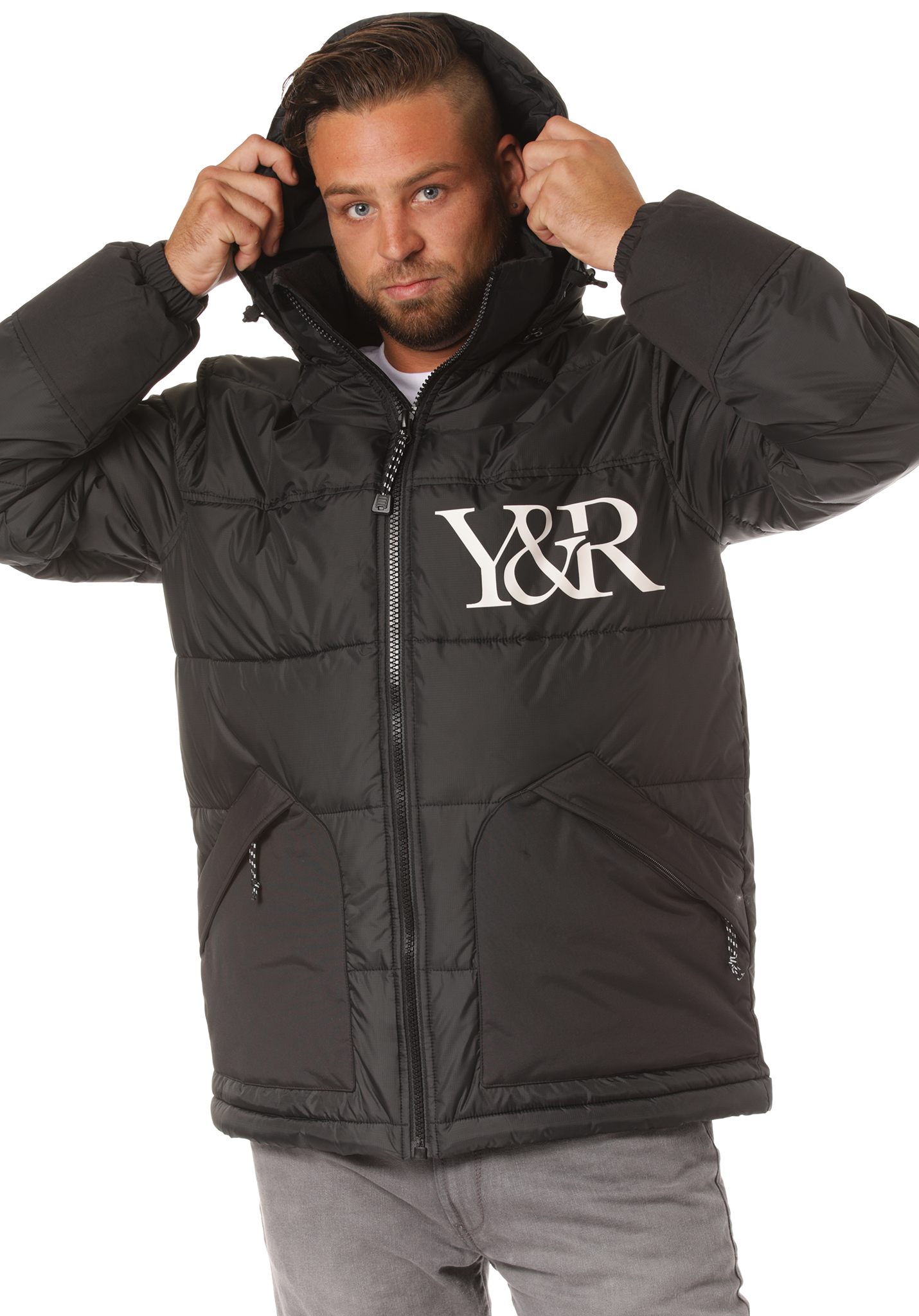 Young and Reckless Puff Jacke black XXL