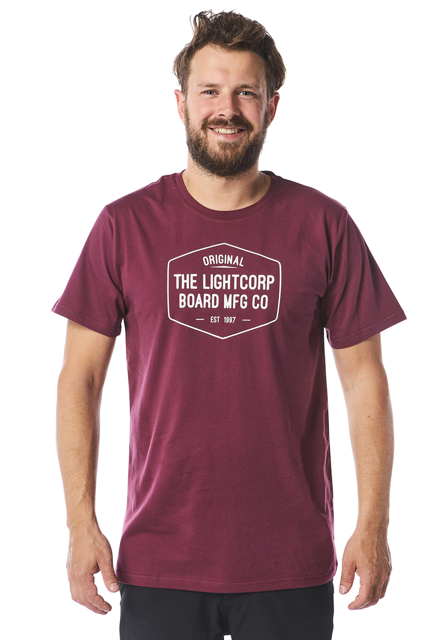 LIGHT Ori T-Shirt burgundy M