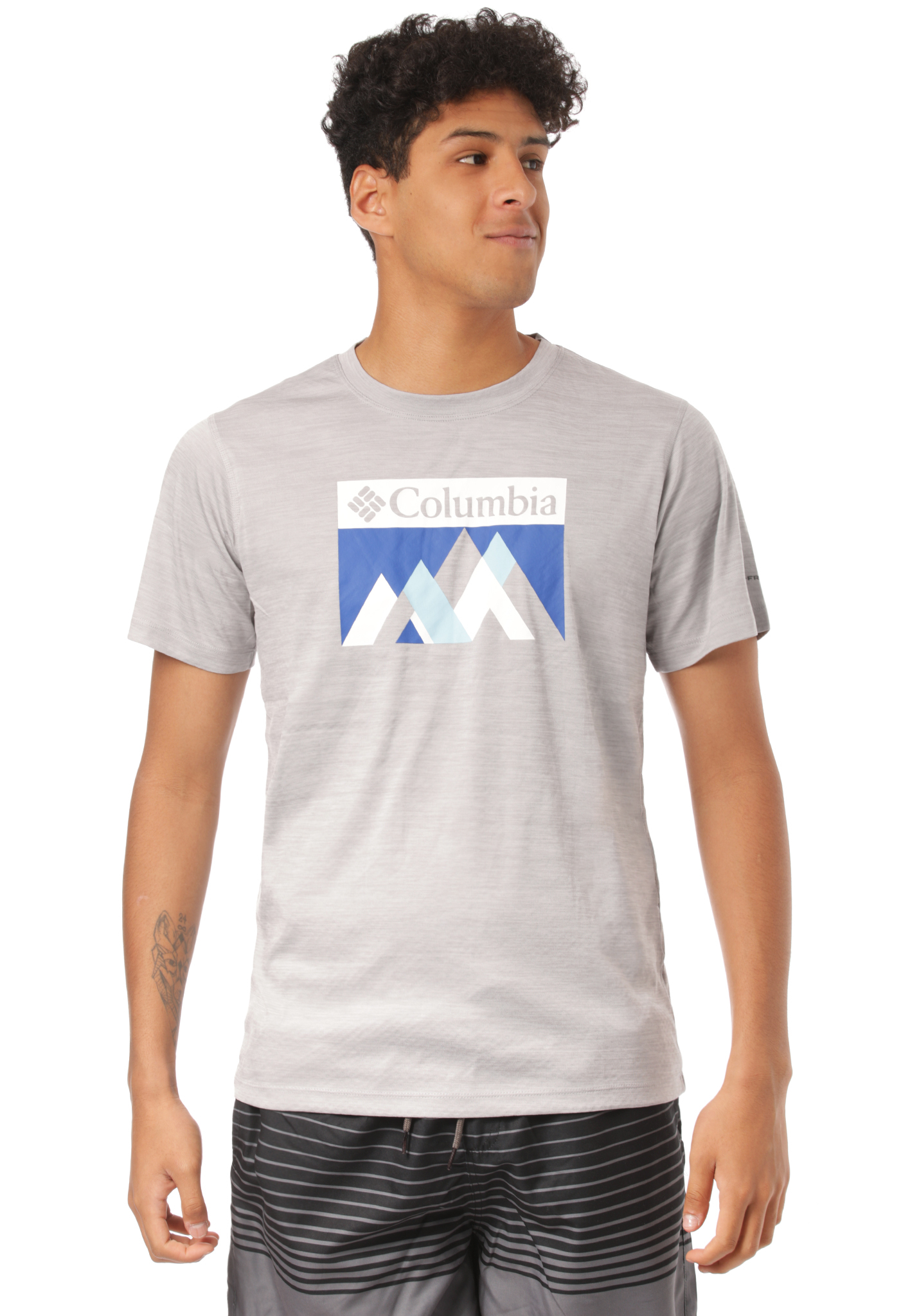 Columbia Zero Rules T-Shirt columbia grau heather peak fun M